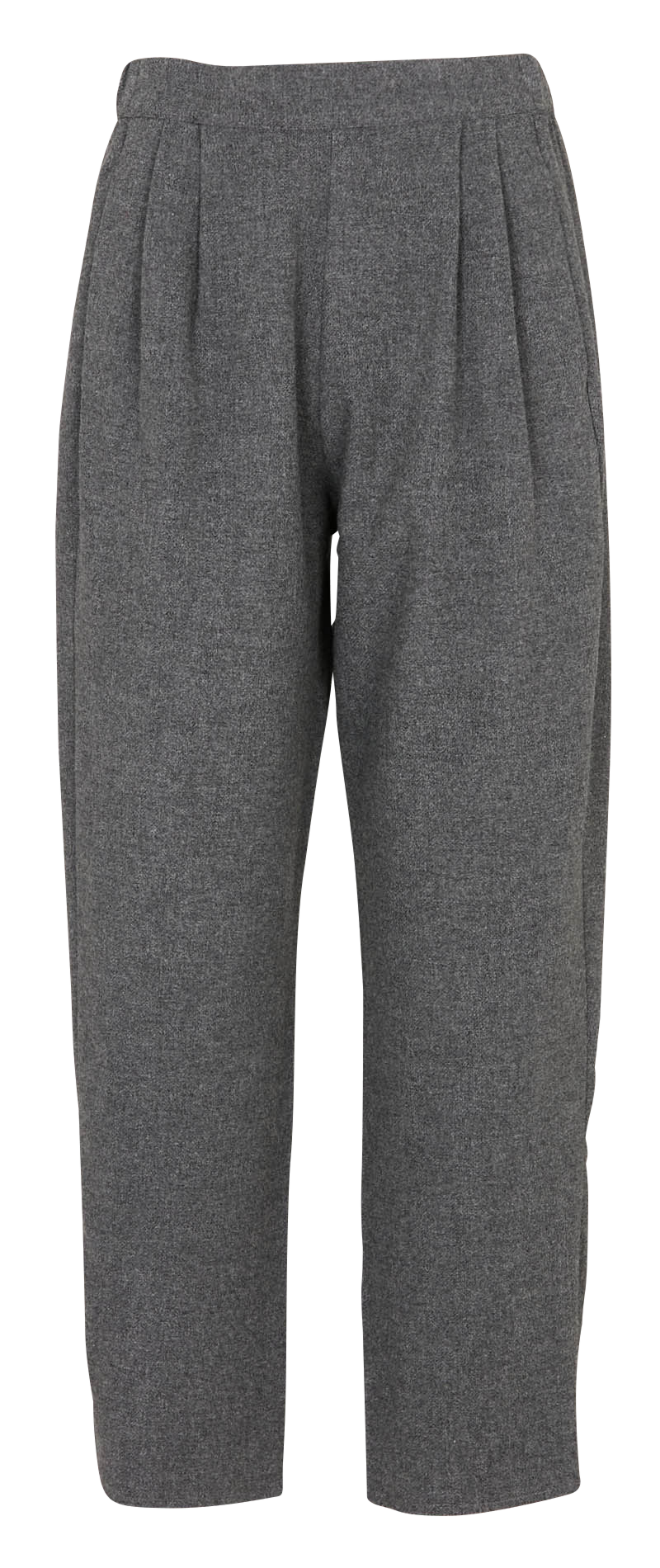 Pantalon large en laine mélangée MASSCOB Argent