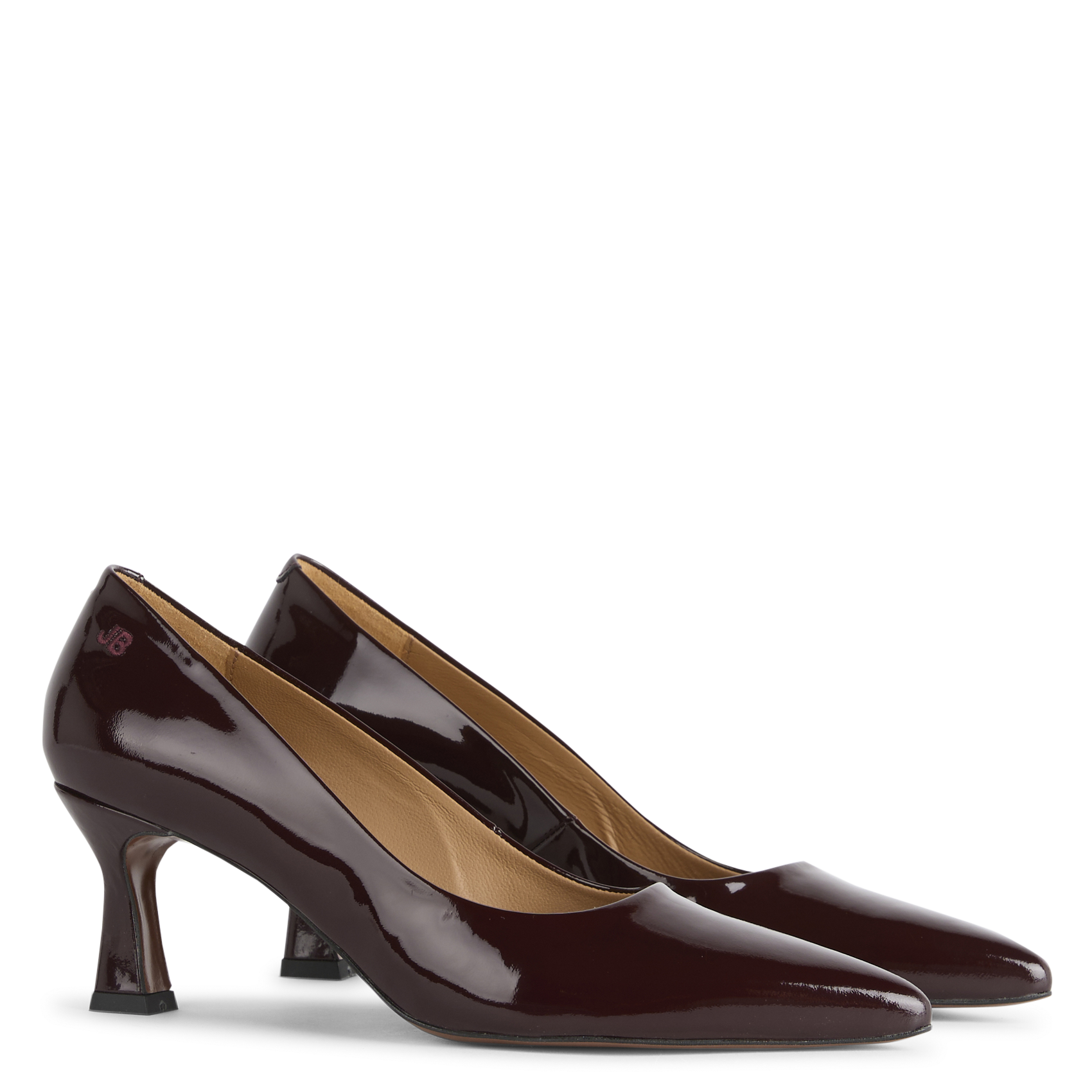 Escarpins en cuir imprimé JB MARTIN Rouge