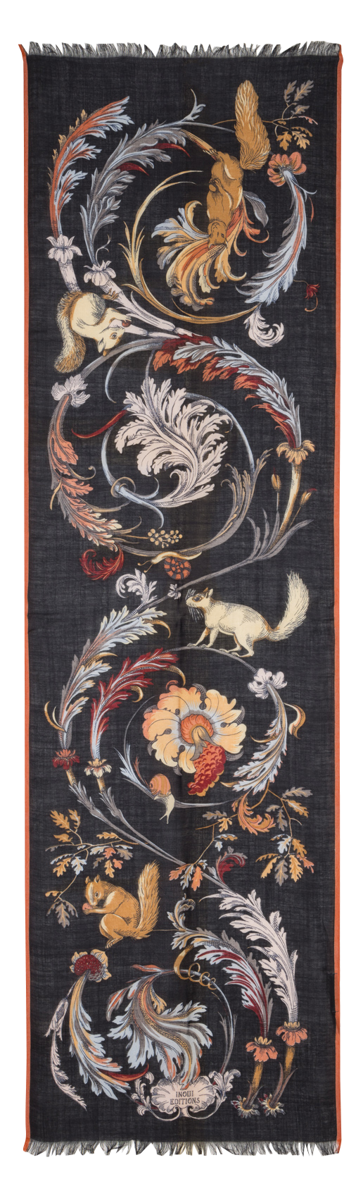 Floaty wool scarf INOUI EDITIONS Blue