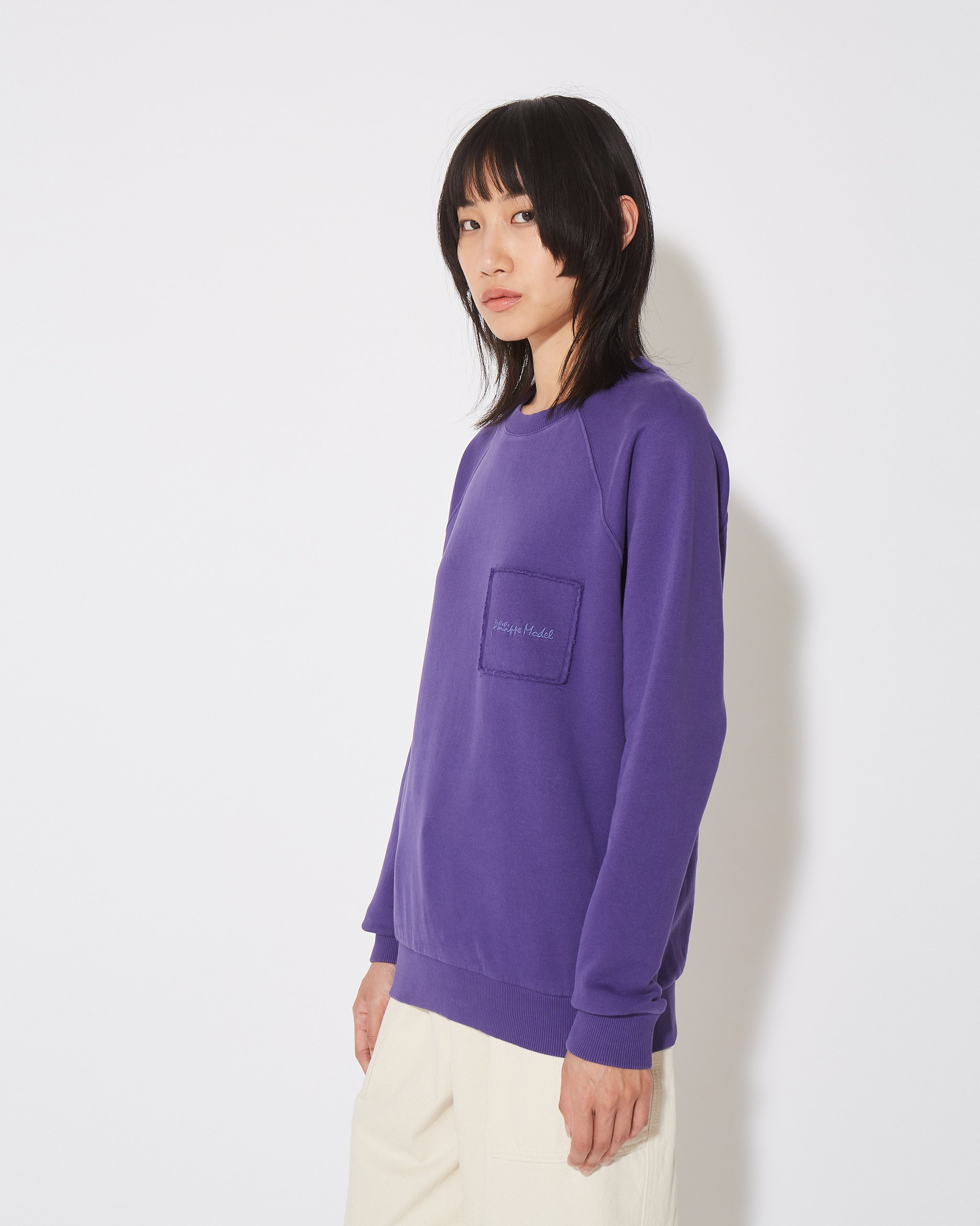 Crew neck Purple