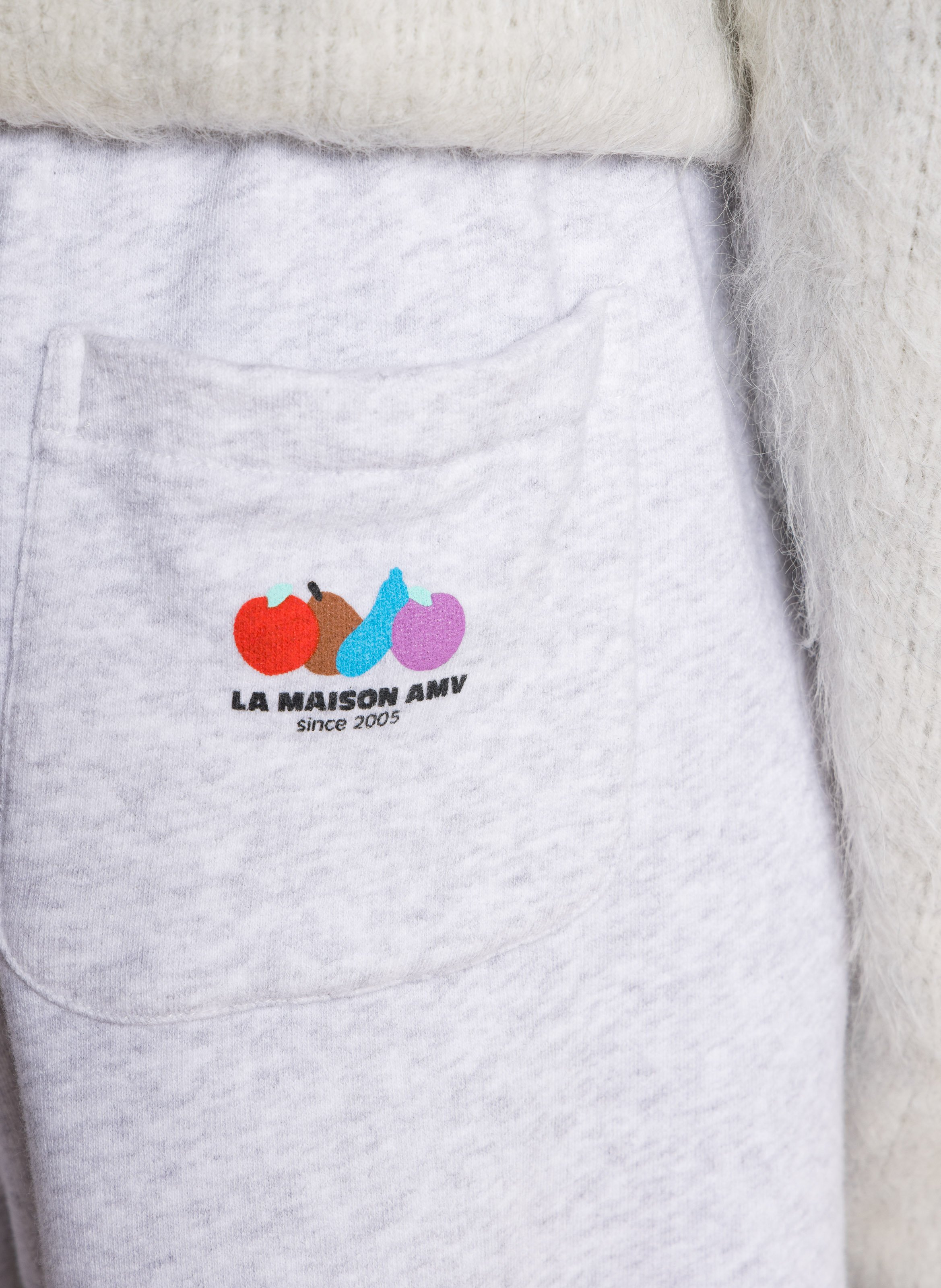 Short en coton mélangé AMERICAN VINTAGE Gris