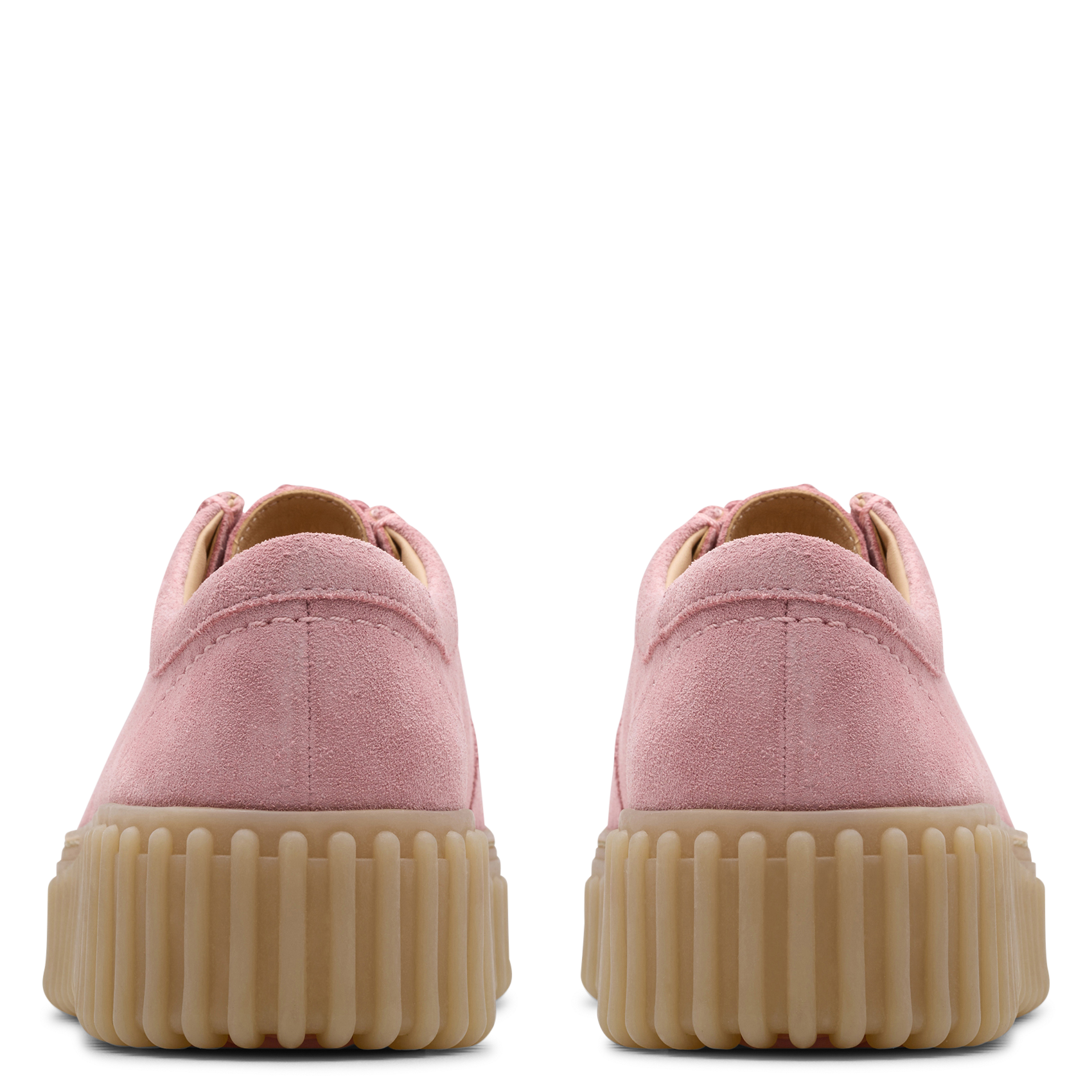 Effen suède derby's CLARKS Roze