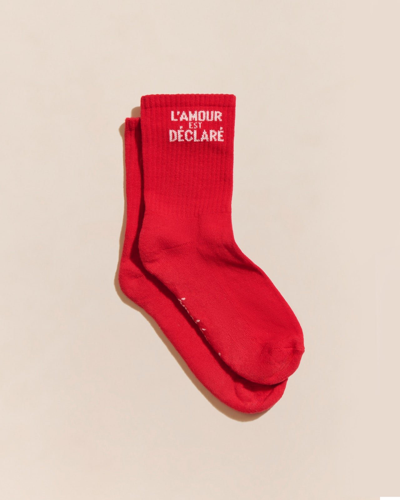 Les chaussettes l'amour est déclaré EMOI EMOI Rouge