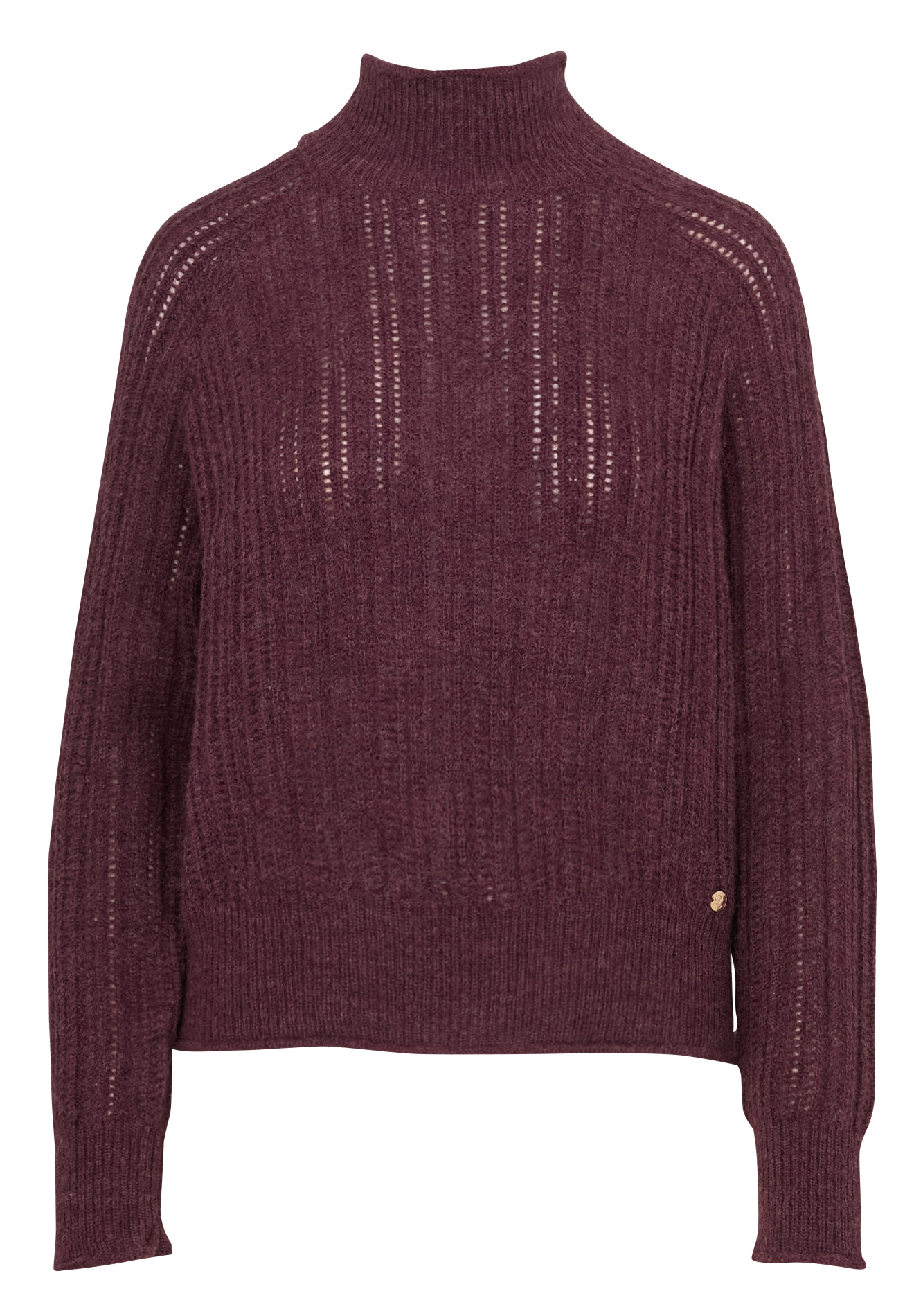 Oversize-Pullover mit Stehkragen LA PETITE ETOILE Rot