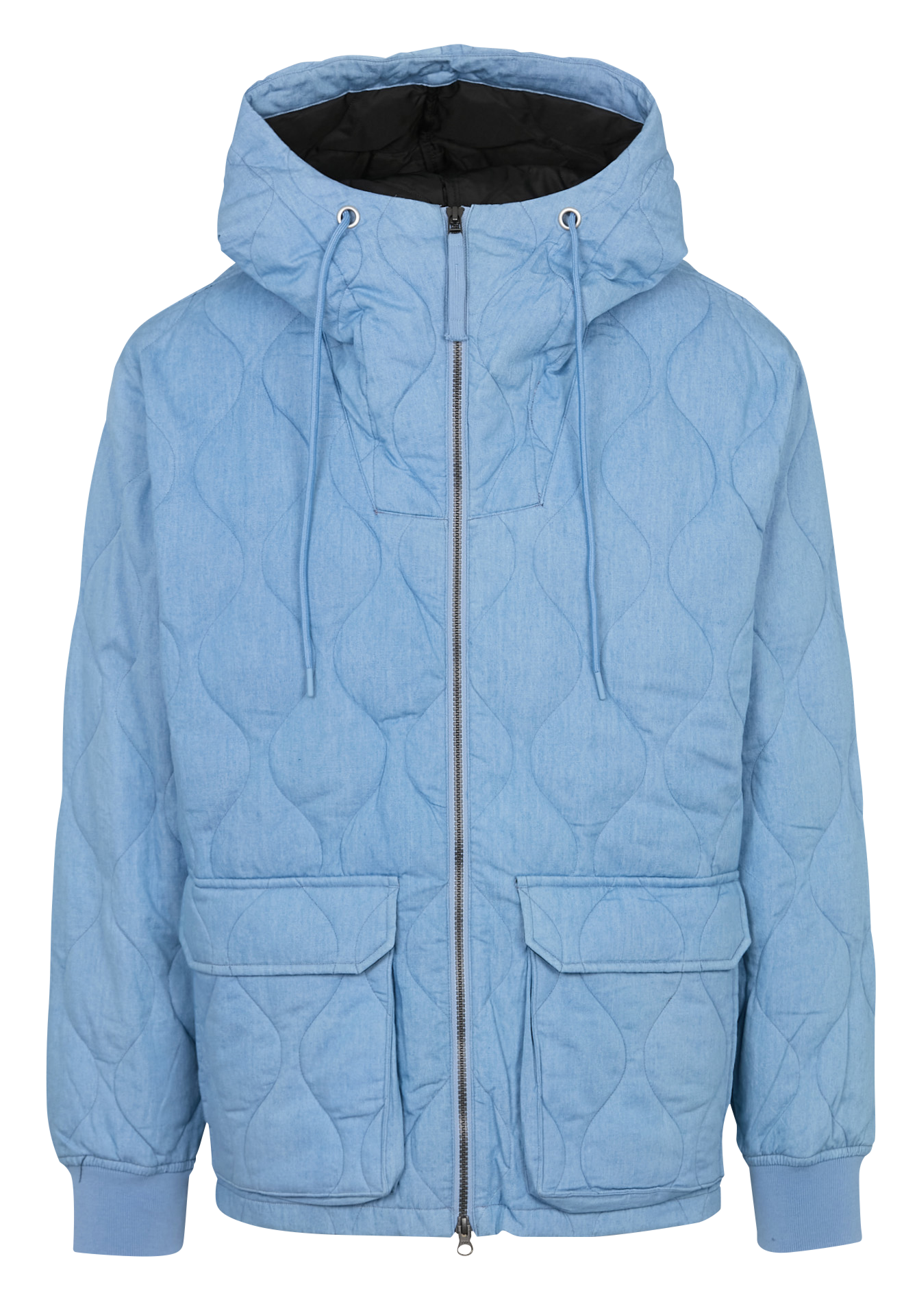 Oversized hoodie met opstaande kraag TAION Blauw