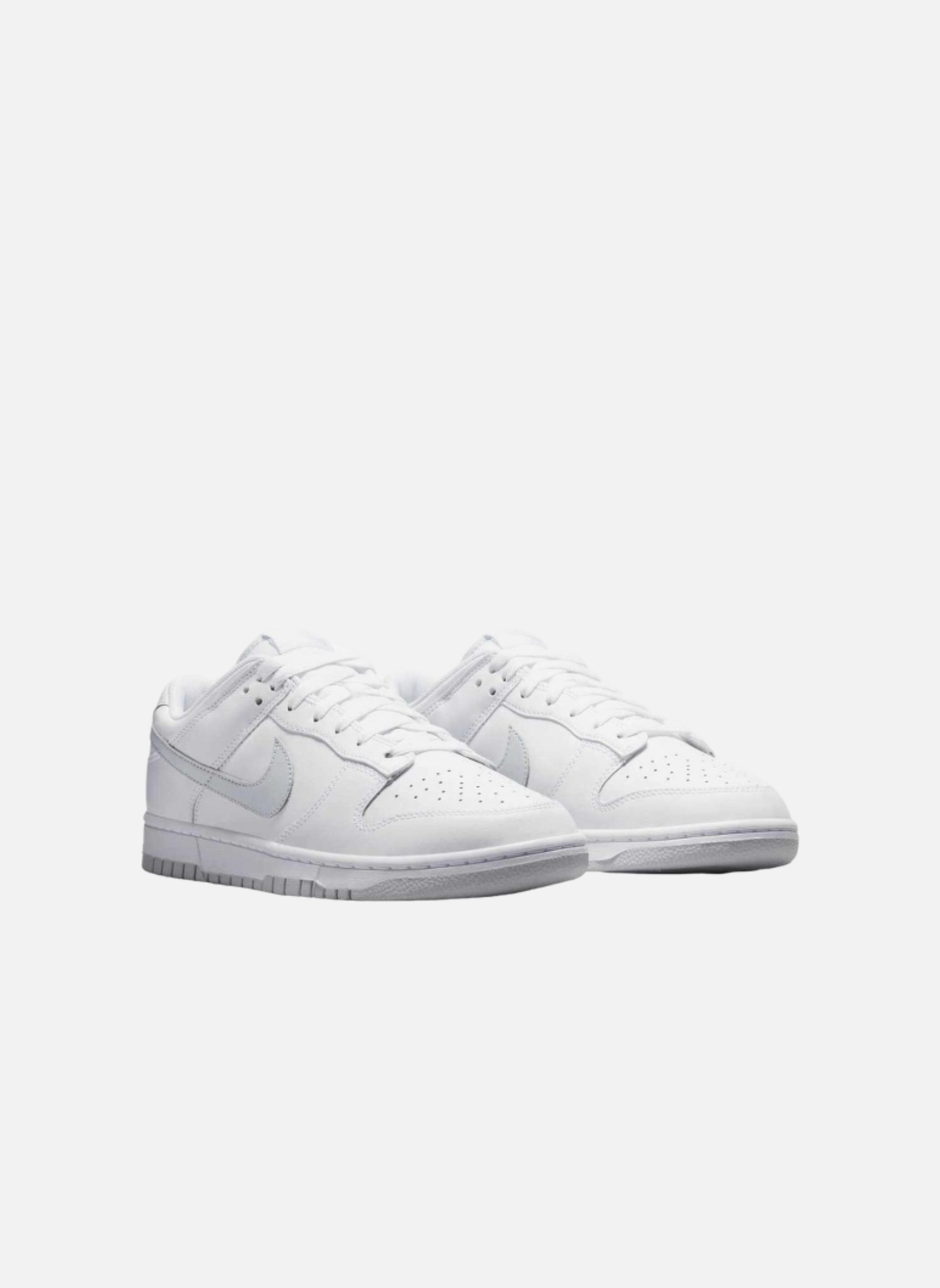 Leather low-top sneakers NIKE White