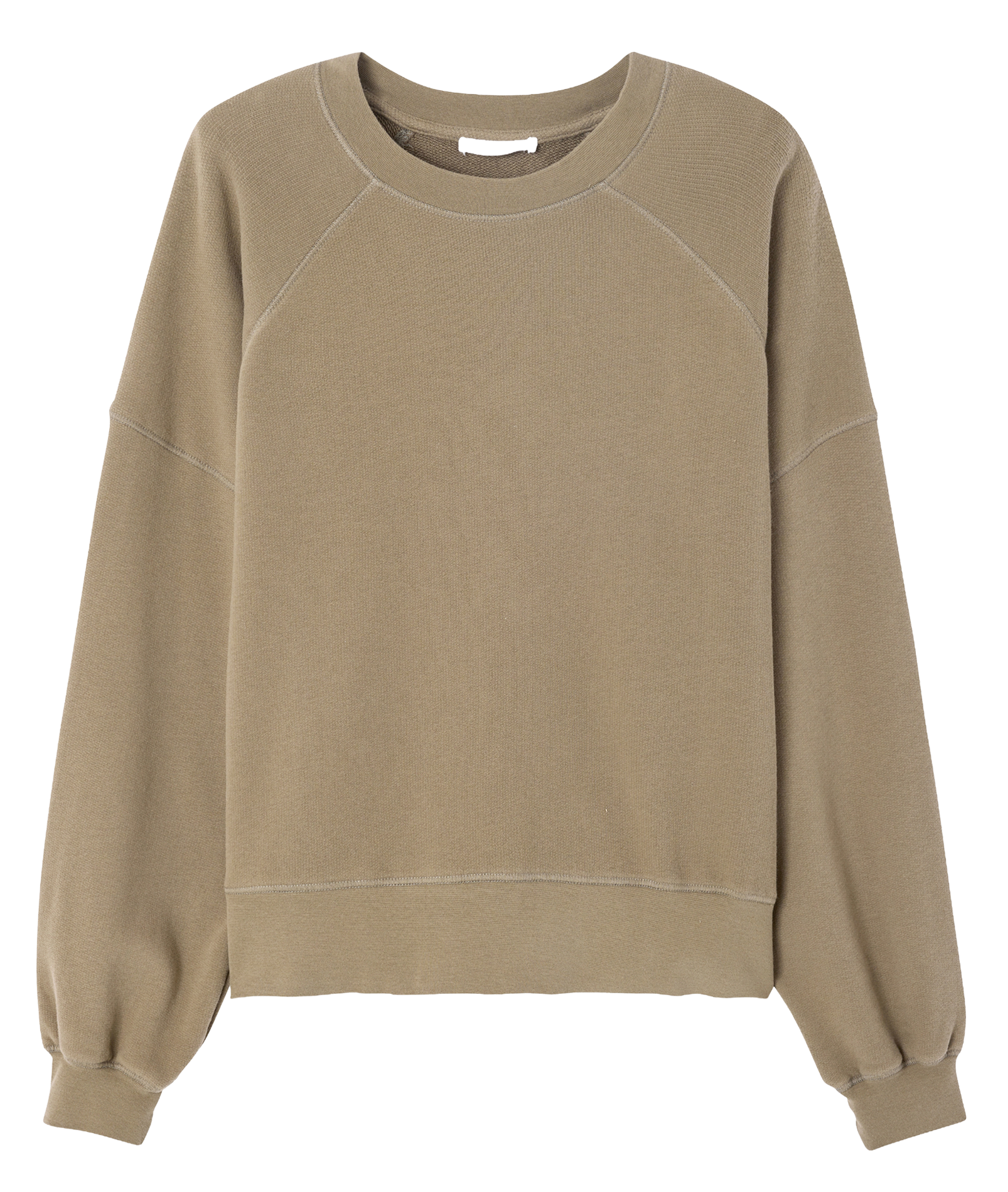 Sweat oversize col rond en coton mélangé AMERICAN VINTAGE Vert