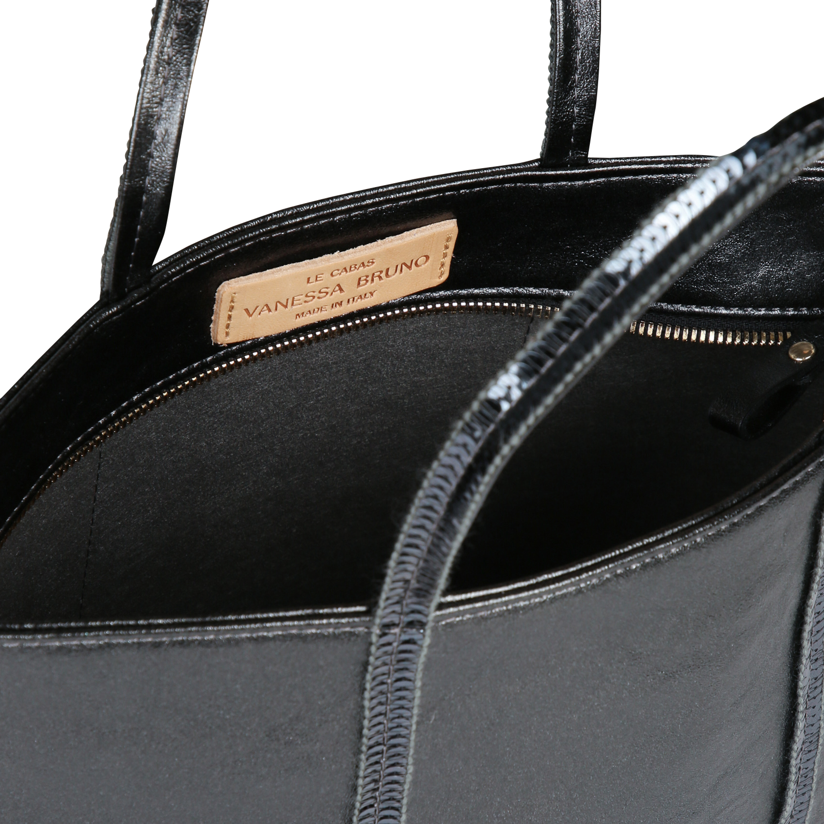 Metallic tote bag VANESSA BRUNO Black