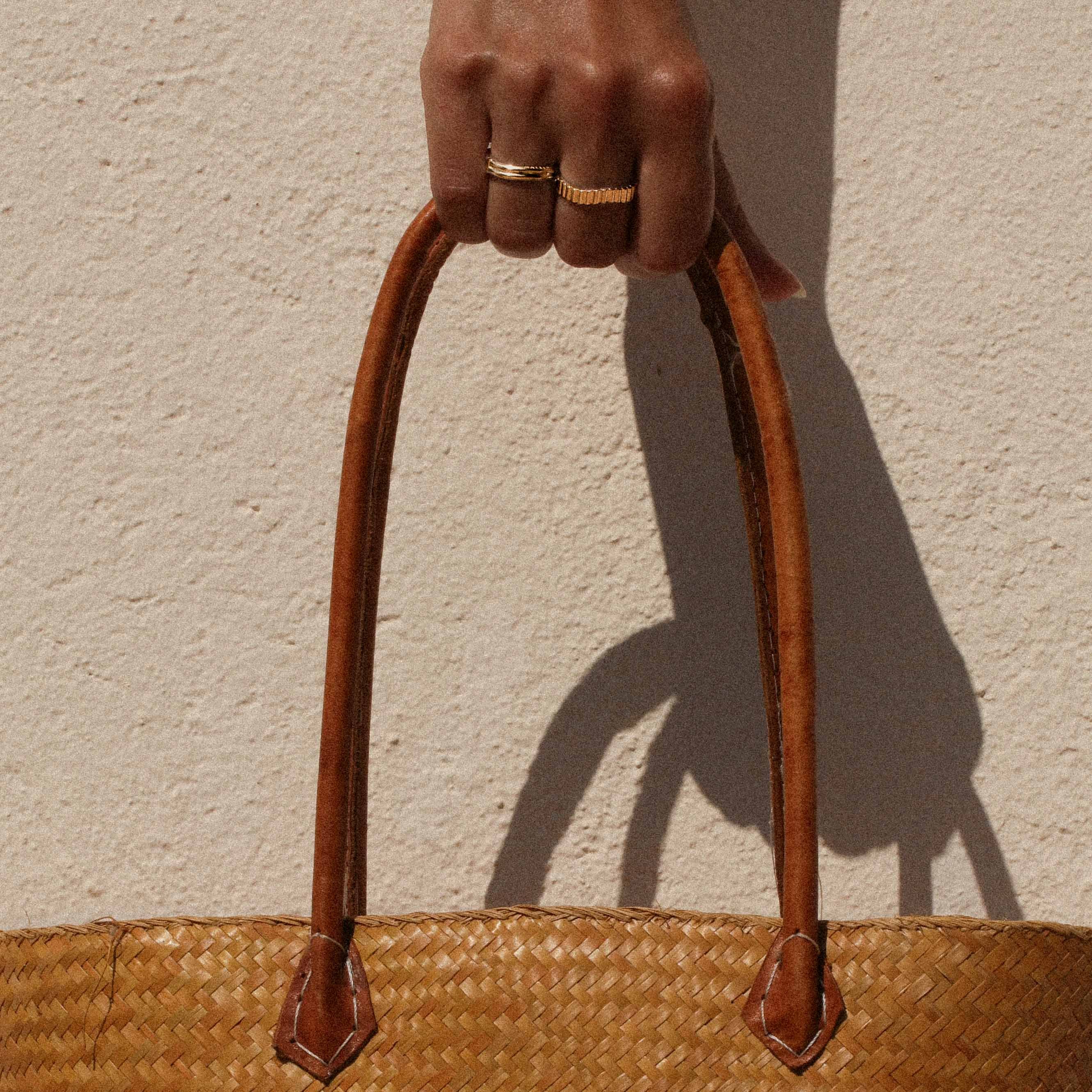 Reversible ring, recycled silver MAYRENA Golden