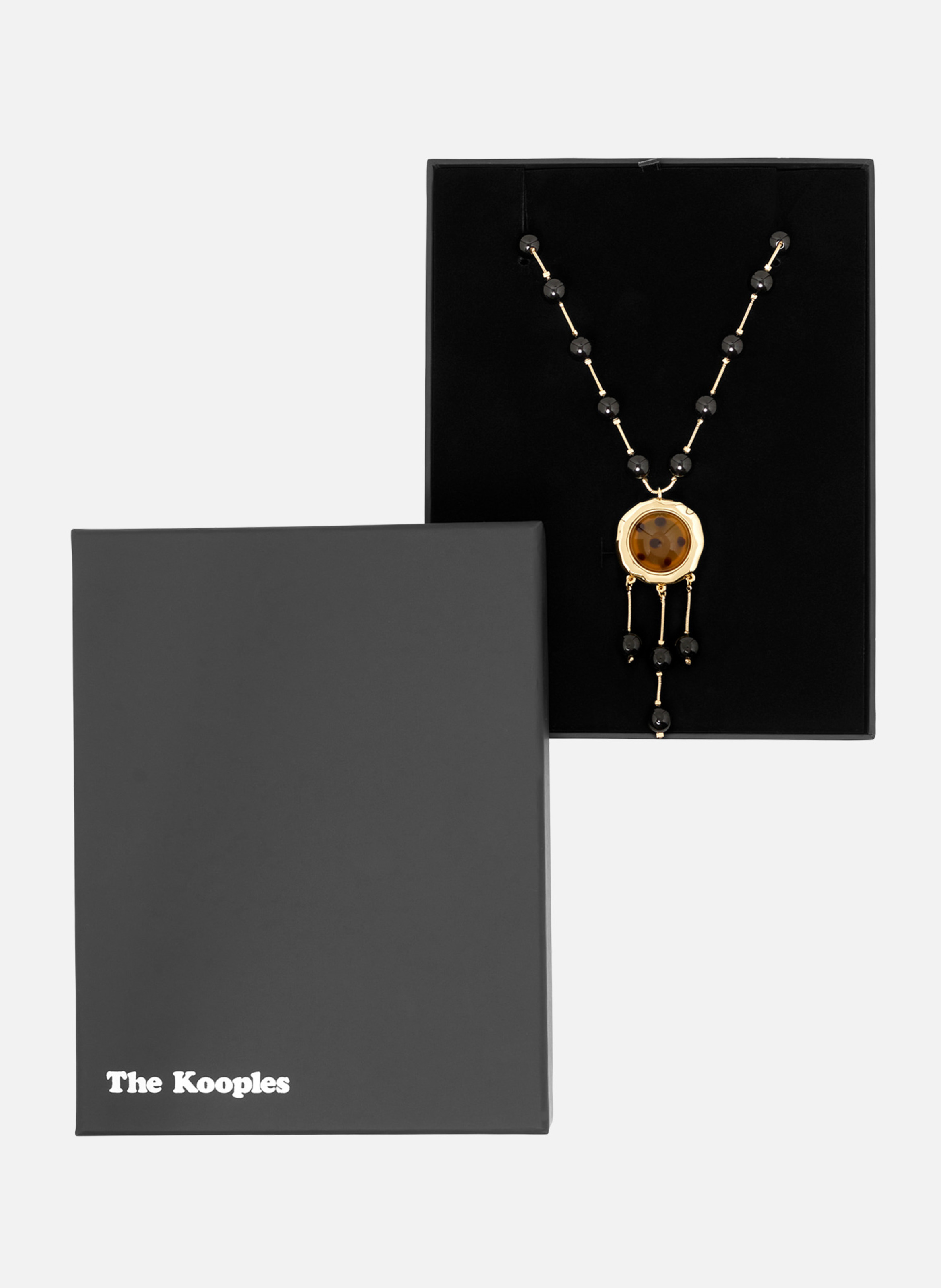 Pearl necklace with pendant THE KOOPLES Yellow