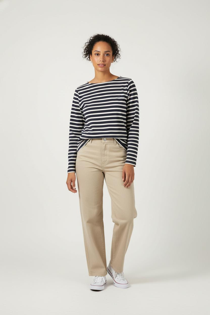 Tommy Badge T-shirt SAINT JAMES - Seconde Main Blue