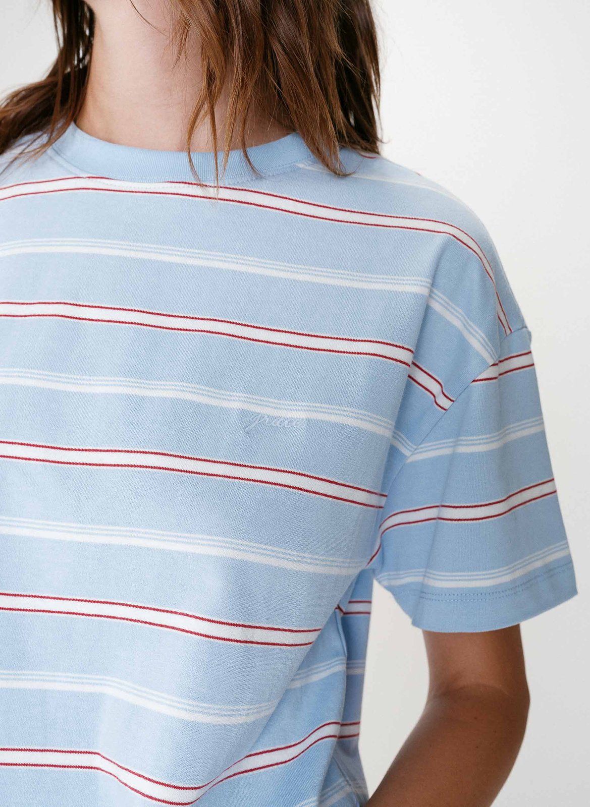 Effen T-shirt GRACE ET MILA Blauw