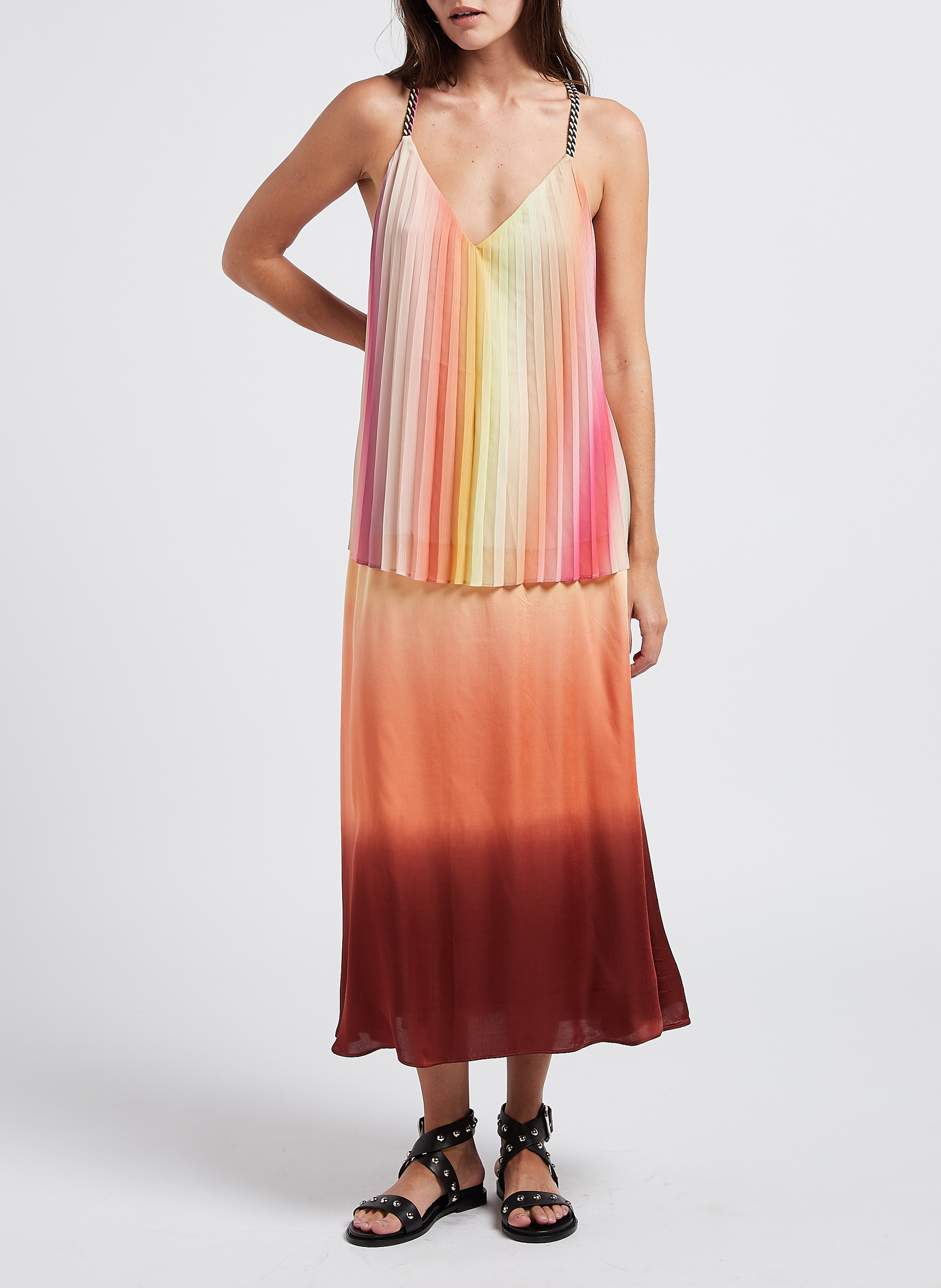 Printed V-neck top SCOTCH AND SODA Multicolored