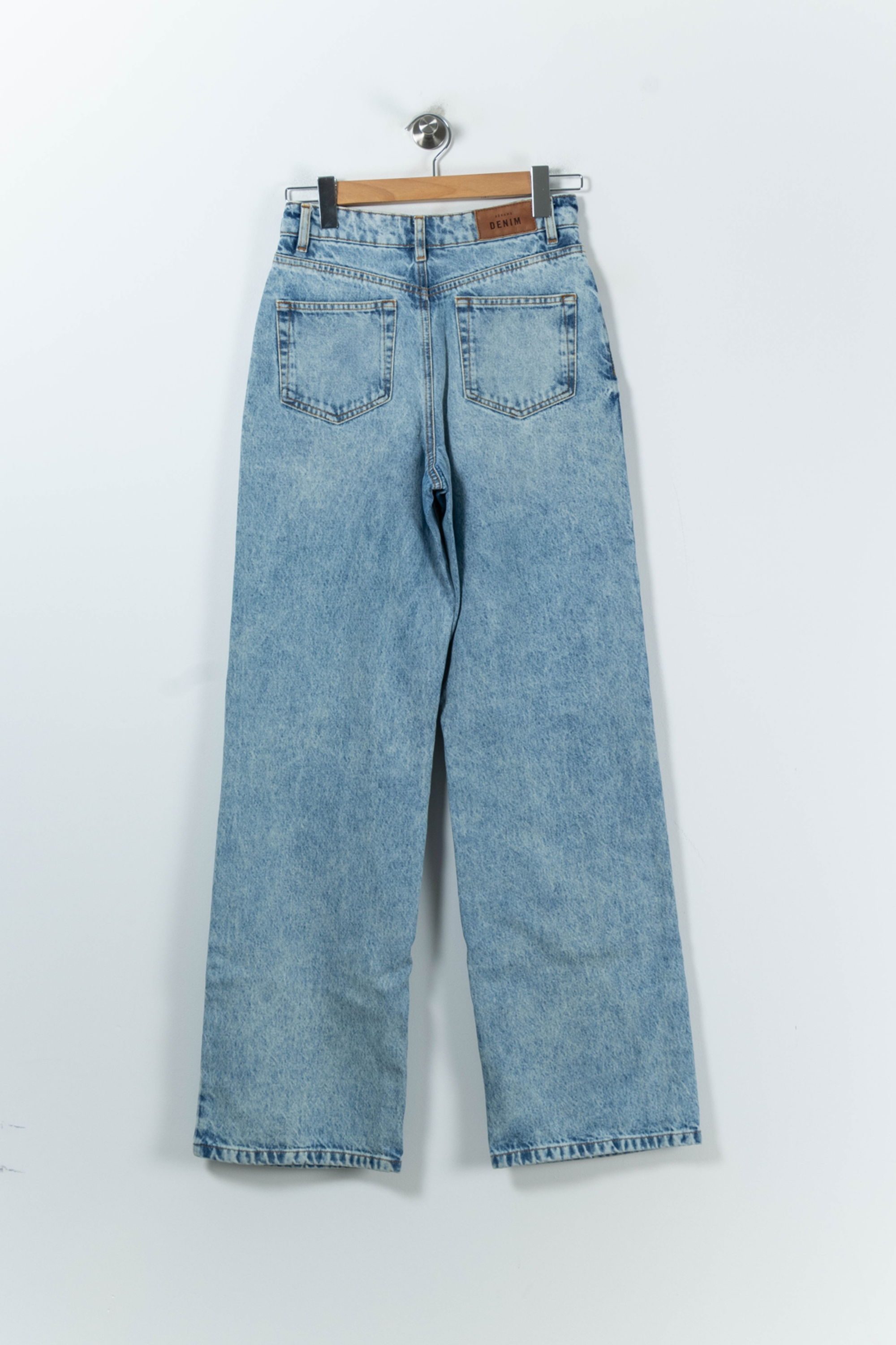 Cropped slim jeans with studs SEZANE - Seconde main Blue