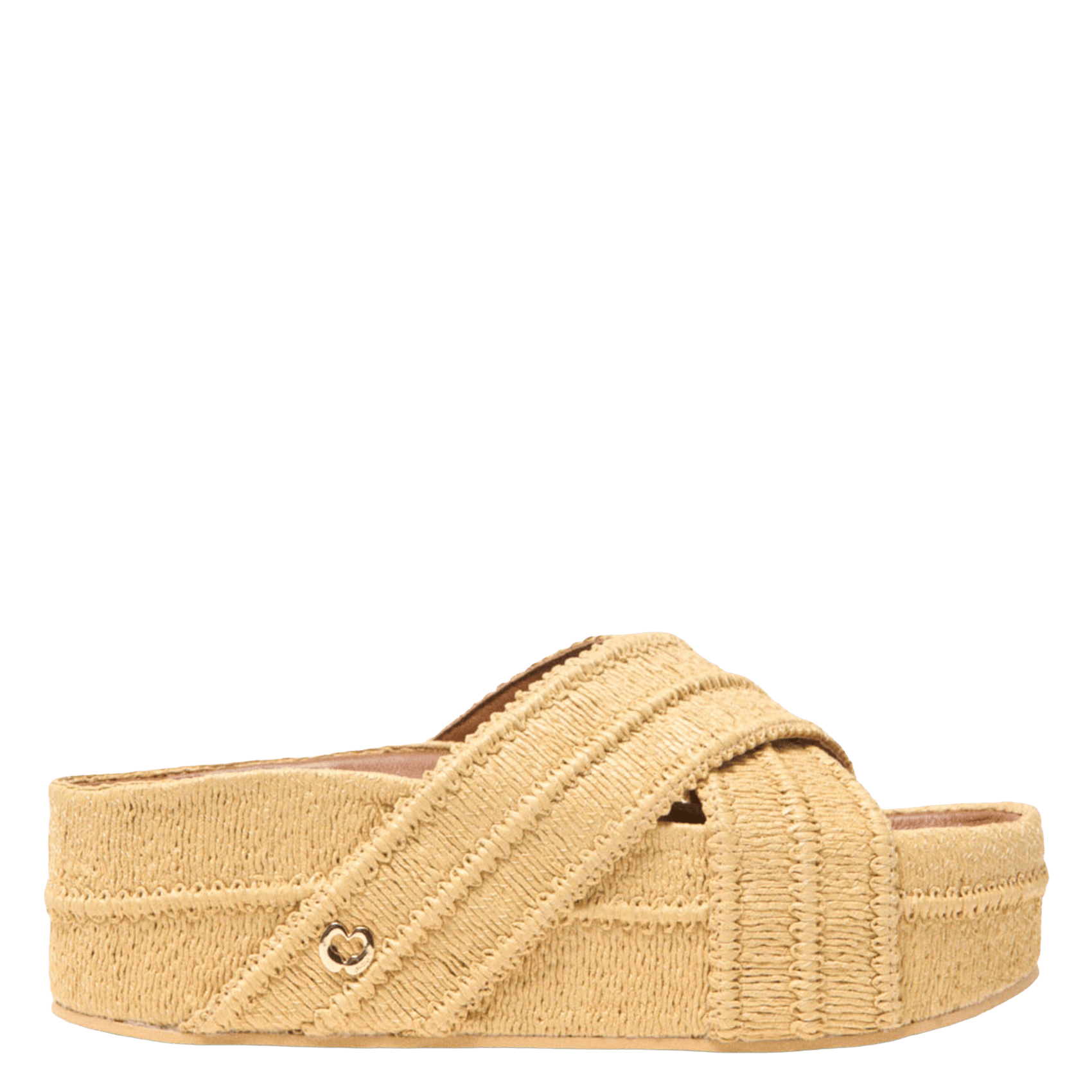 Mules compensées MAJE Beige