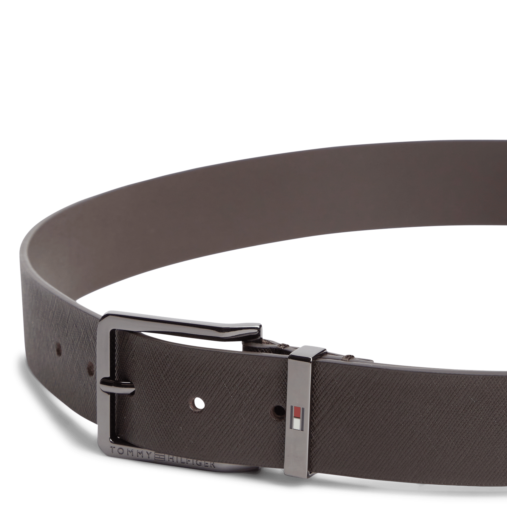 Cinturón de cuero texturizado TOMMY HILFIGER Marron