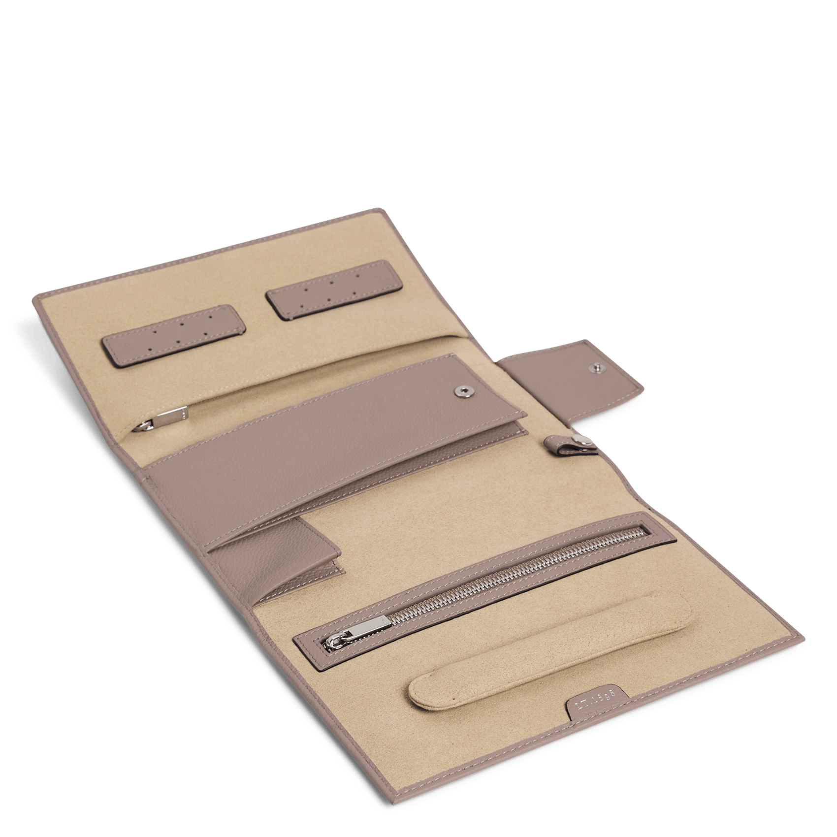 Leather jewelry case LE TANNEUR Beige