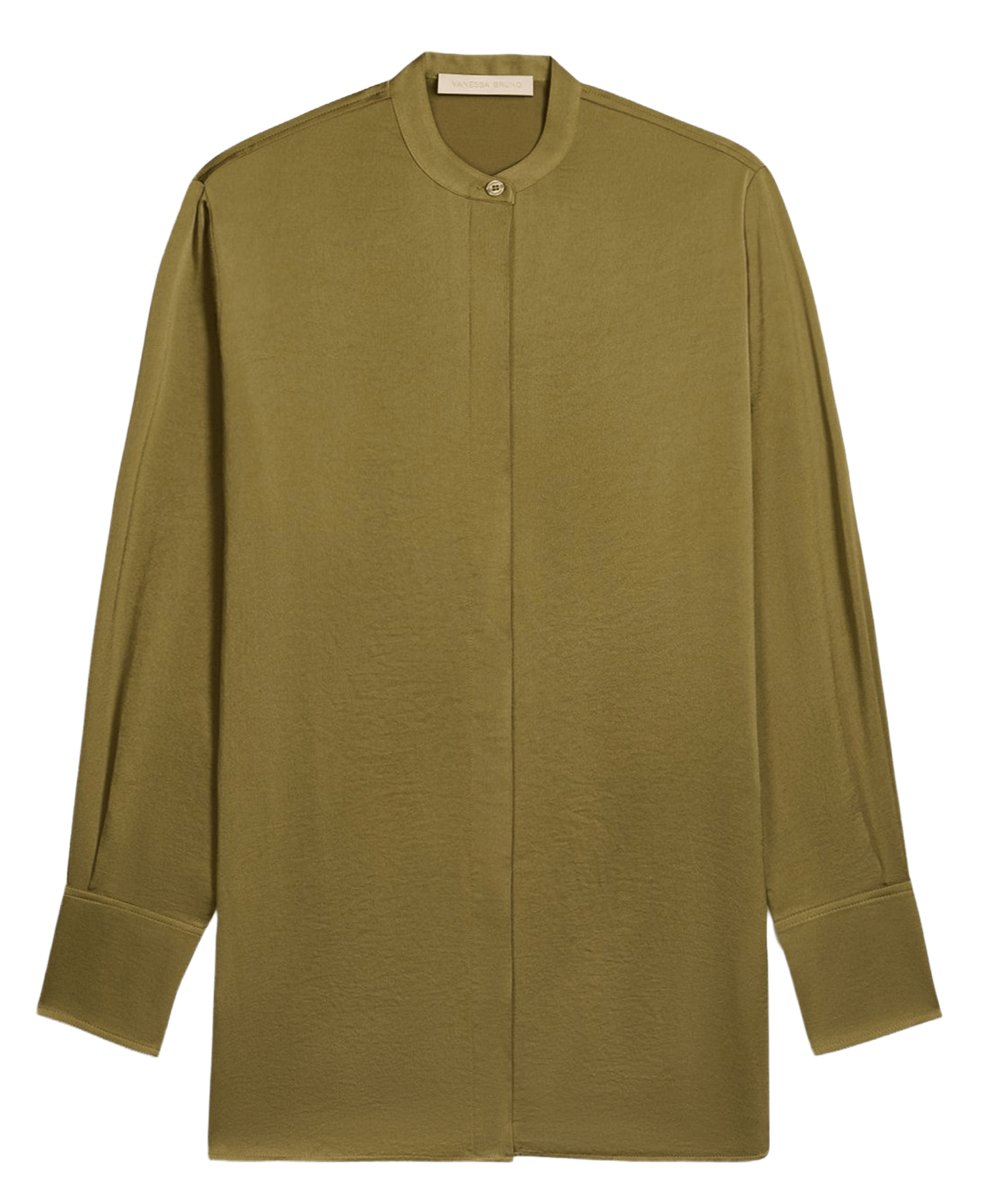 Straight-cut shirt with classic collar VANESSA BRUNO Green