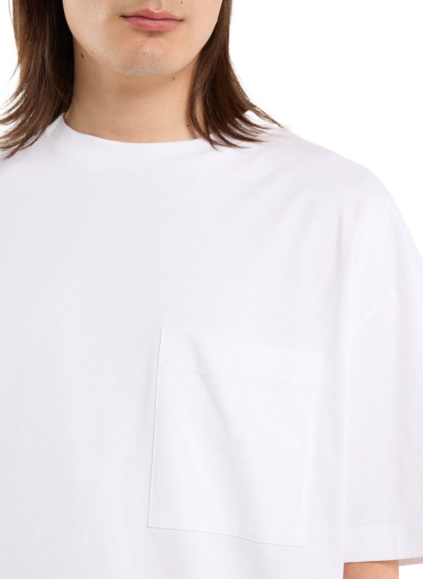 Round neck cotton T-shirt SAISON 1865 White