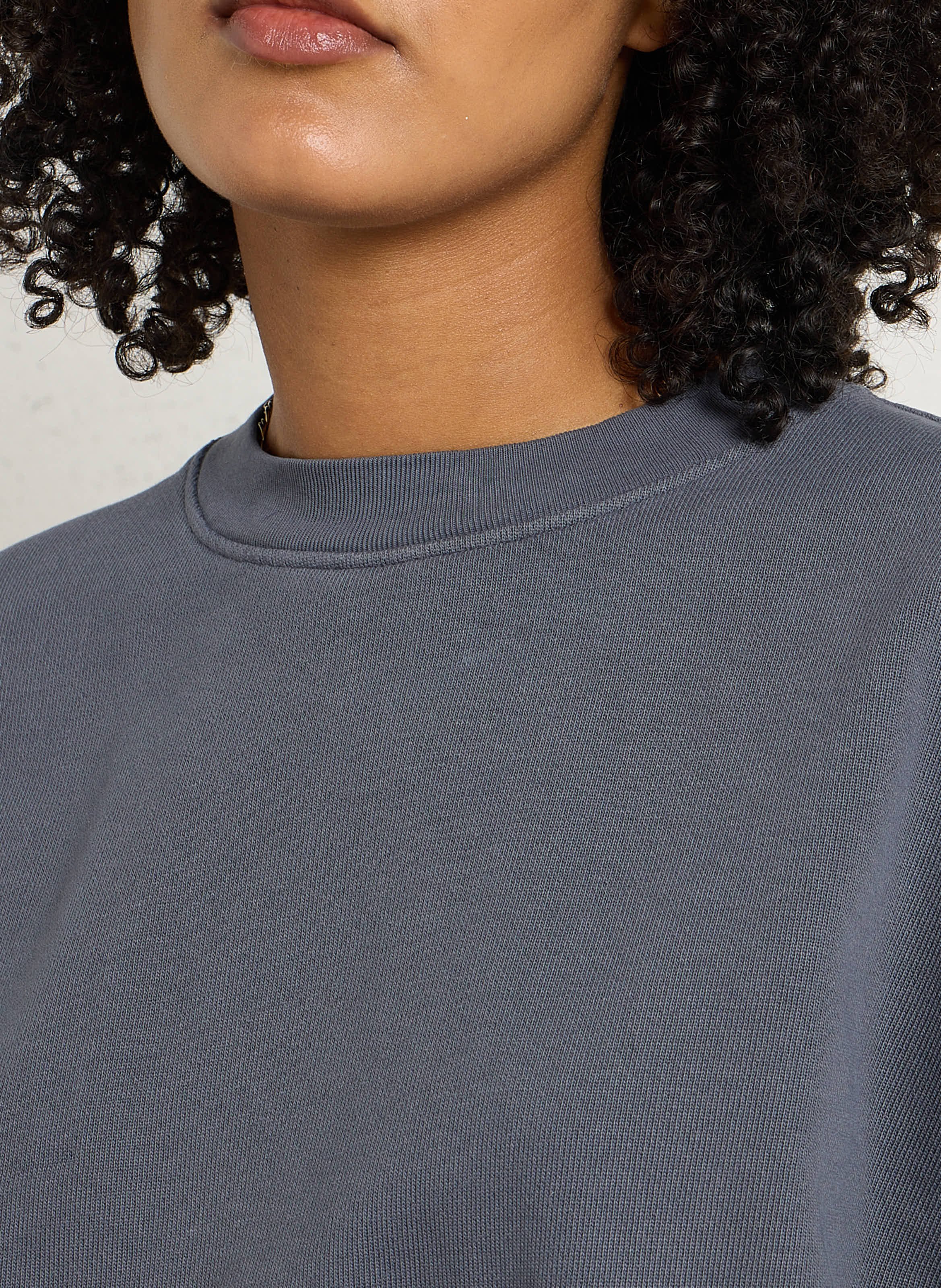 Sweat col rond en coton BELLEROSE Gris
