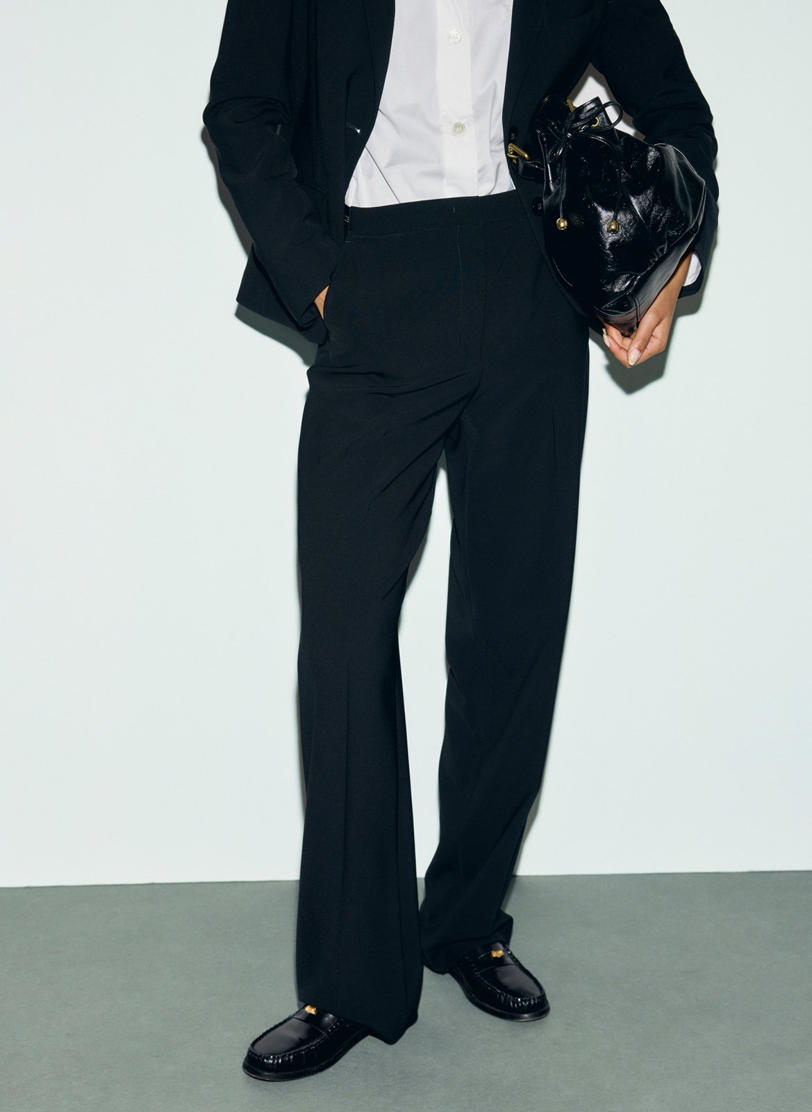 Gerade geschnittene Bundfaltenhose GERARD DAREL Schwarz