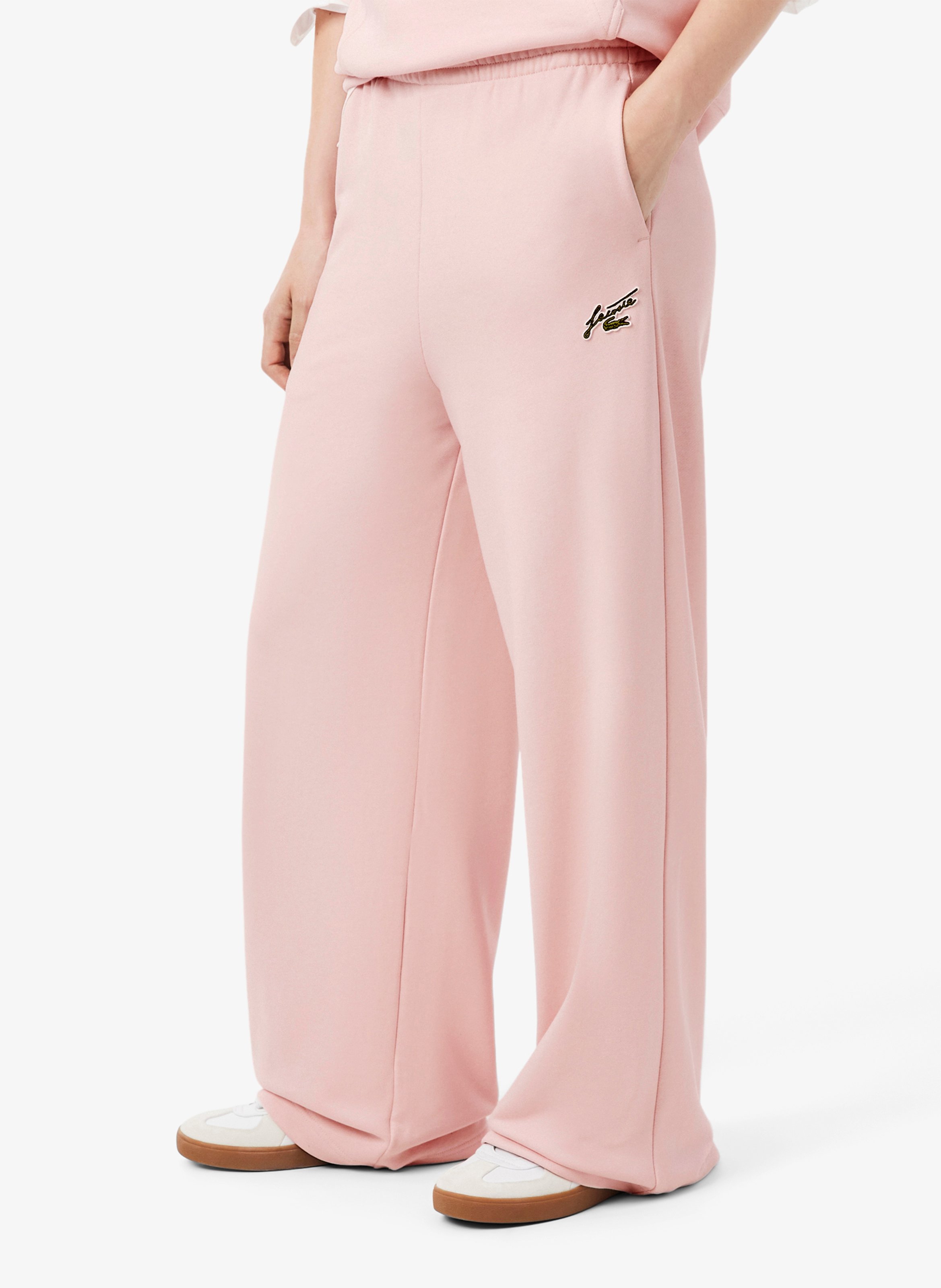 Schmal geschnittene Jogginghose aus Baumwollmischung LACOSTE Rosa