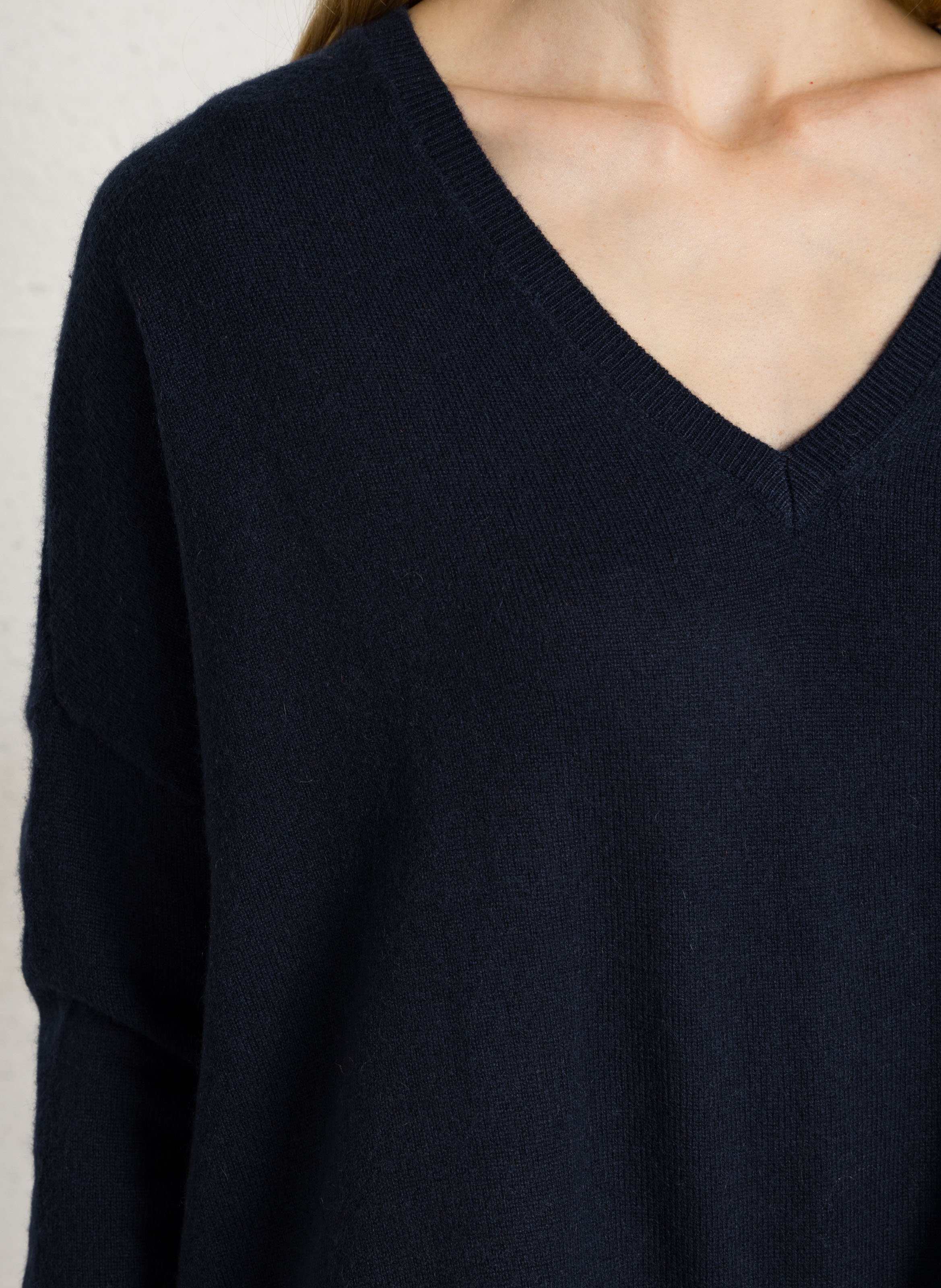 Wijde trui van kasjmier SUD EXPRESS Blauw
