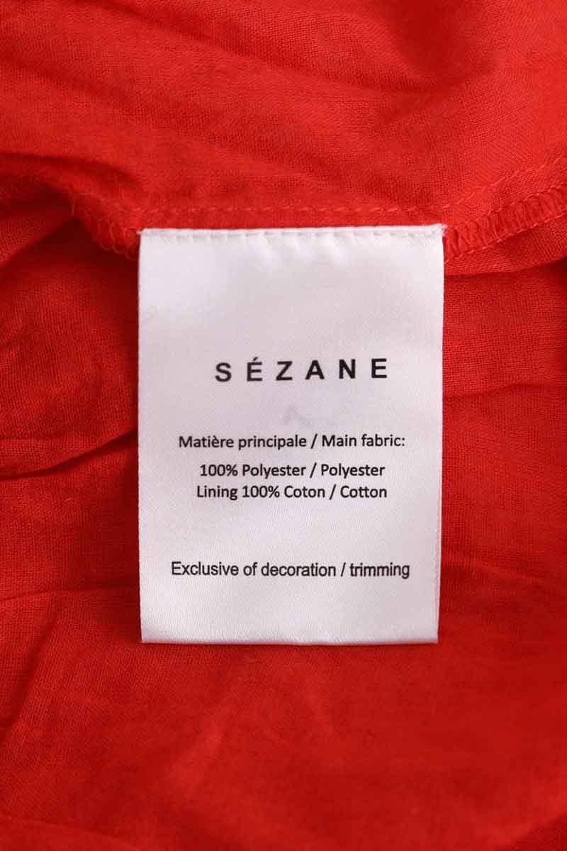 Top sans manche SEZANE - Seconde main Rouge