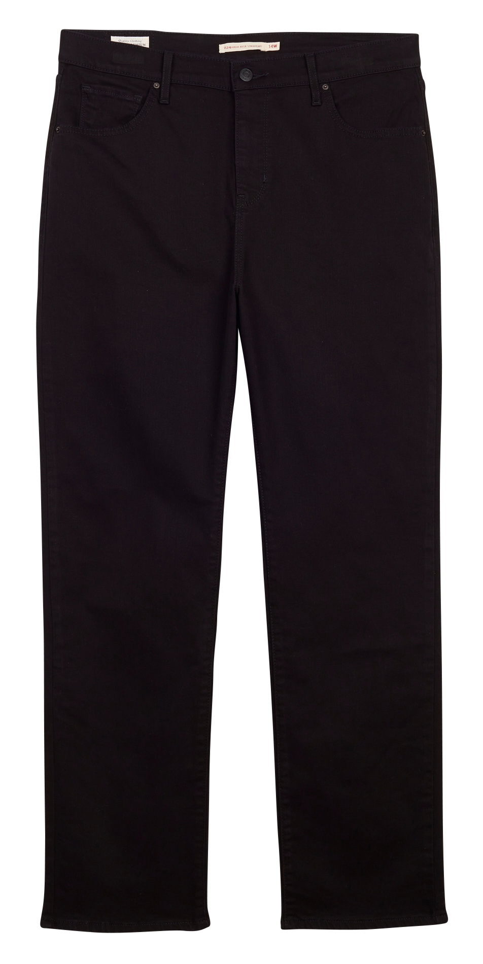 High-rise straight-leg jeans LEVI'S Black