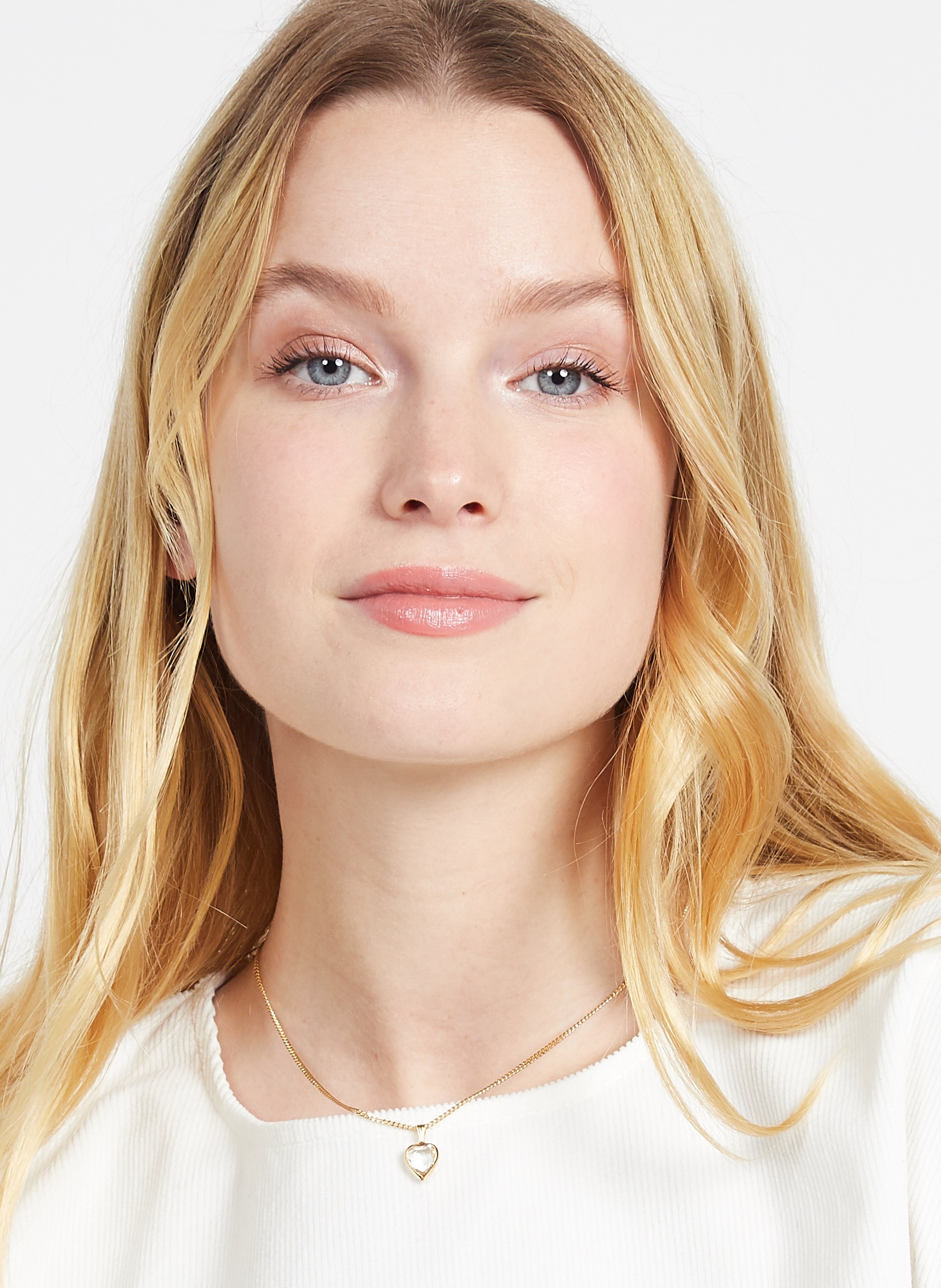 Goldplated Brass Necklace With Crystal Pendant Or Louise Damas Women Place des Tendances