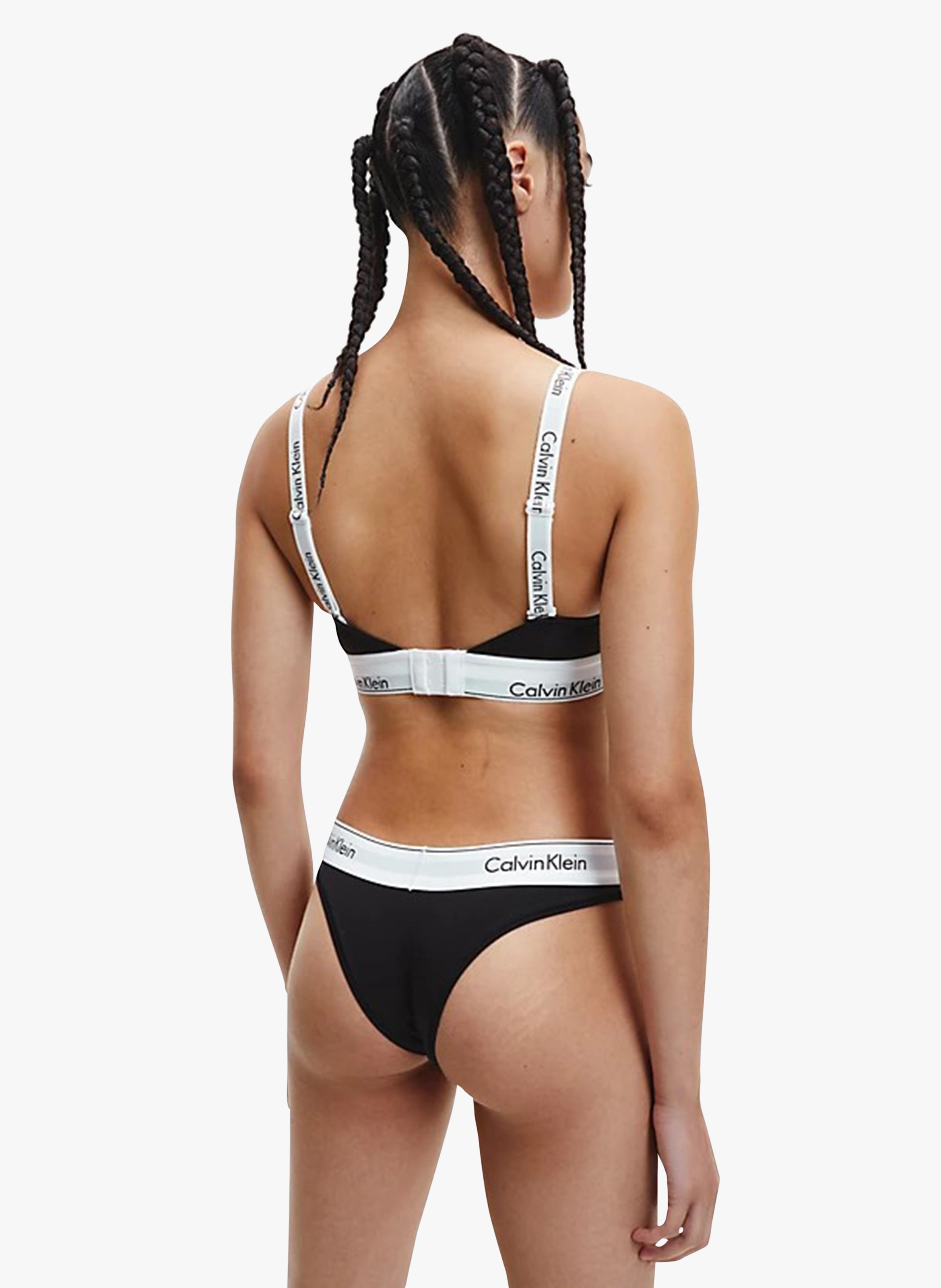 Brasilianischer Slip aus Baumwollmischung CALVIN KLEIN UNDERWEAR Schwarz