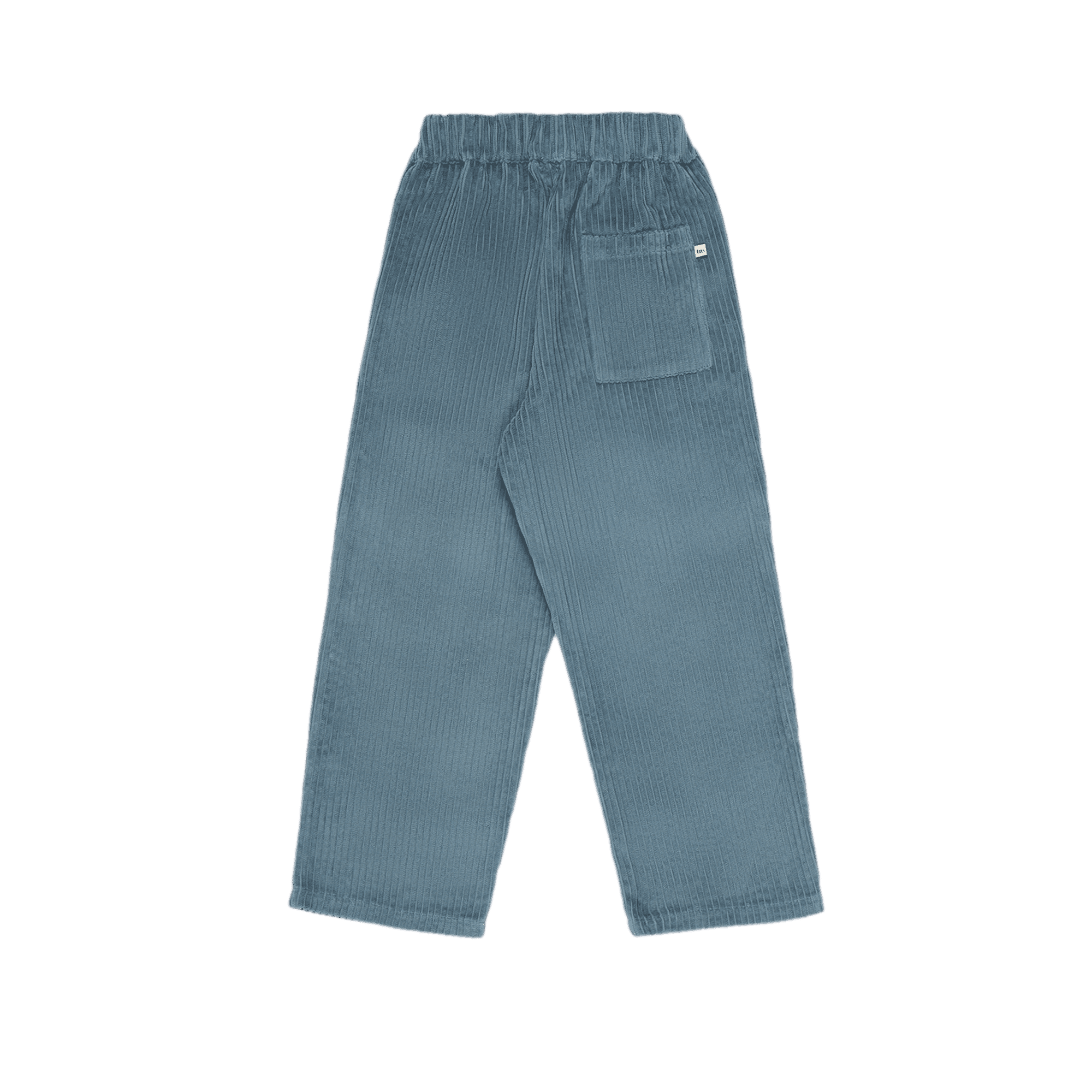 Straight-leg ribbed cotton pants THE NEW SOCIETY Blue