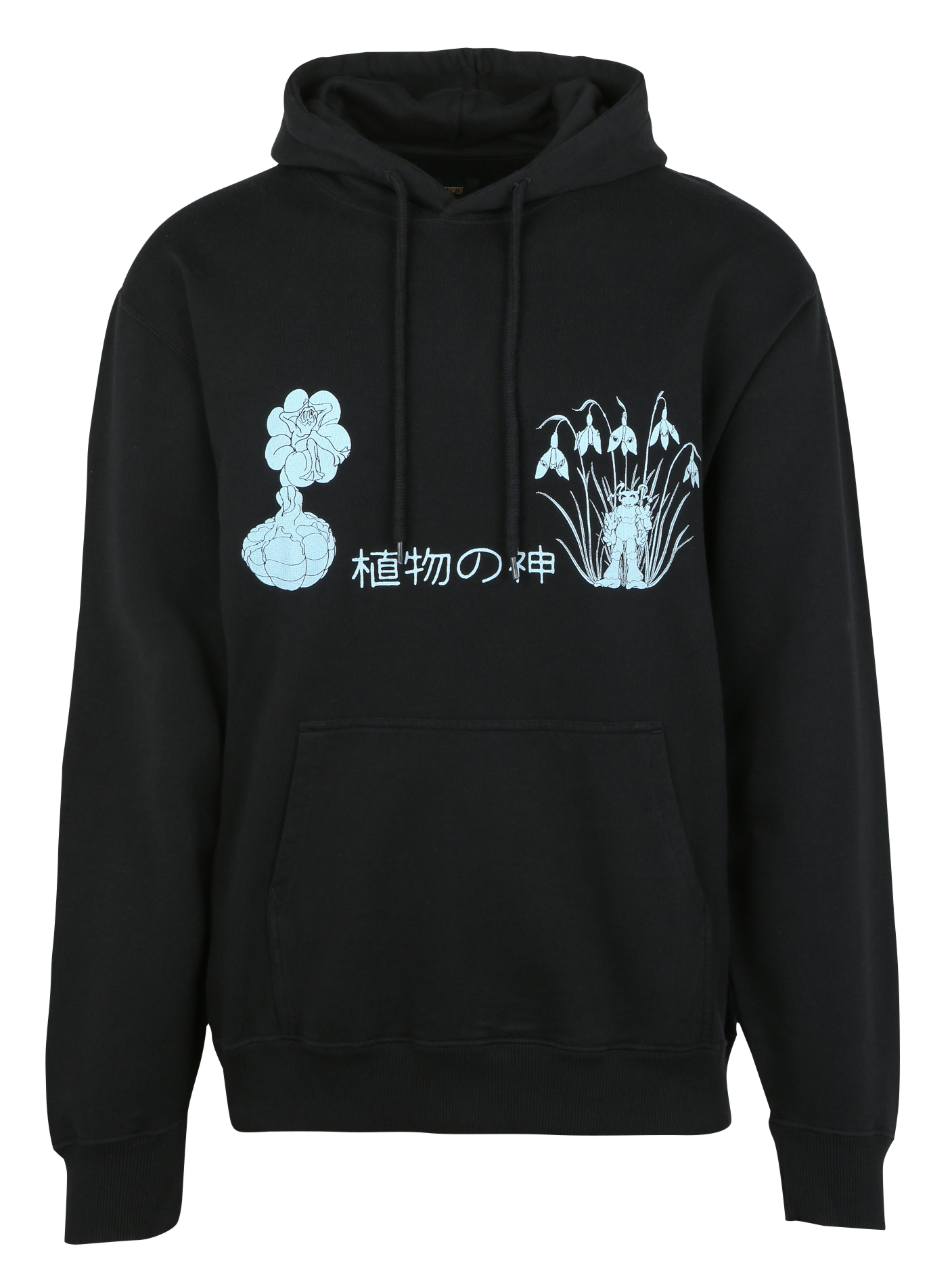 Sweat à capuche en coton EDWIN Noir