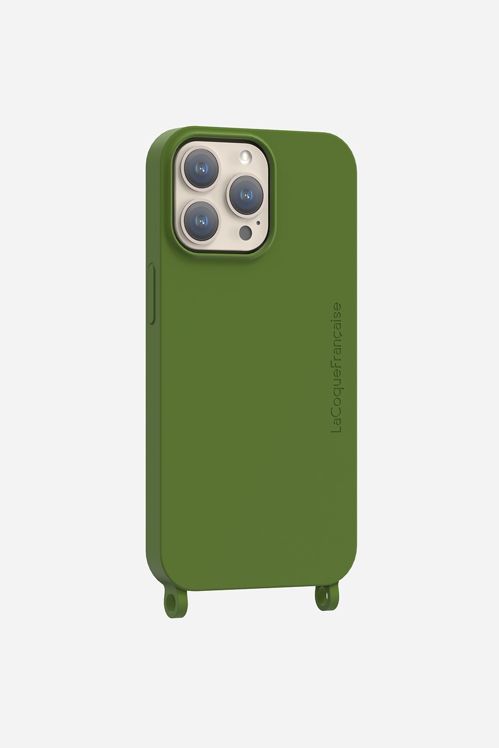 Soft touch phone case with rings for iPhone 12 / 12 pro LA COQUE FRANCAISE Green