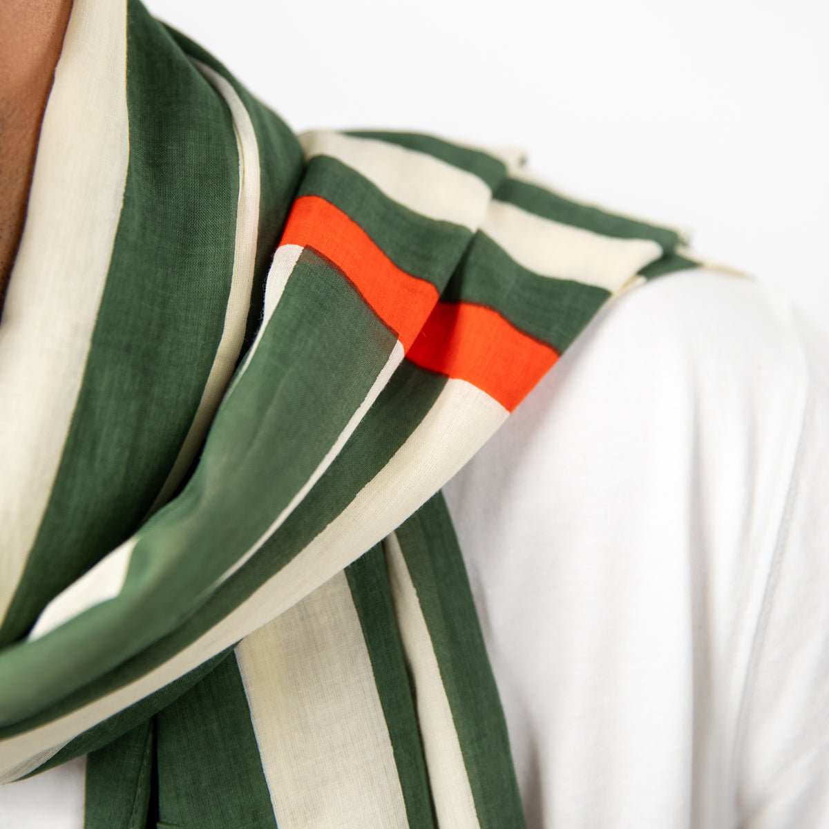 Organic cotton scarf BILLYBELT Green