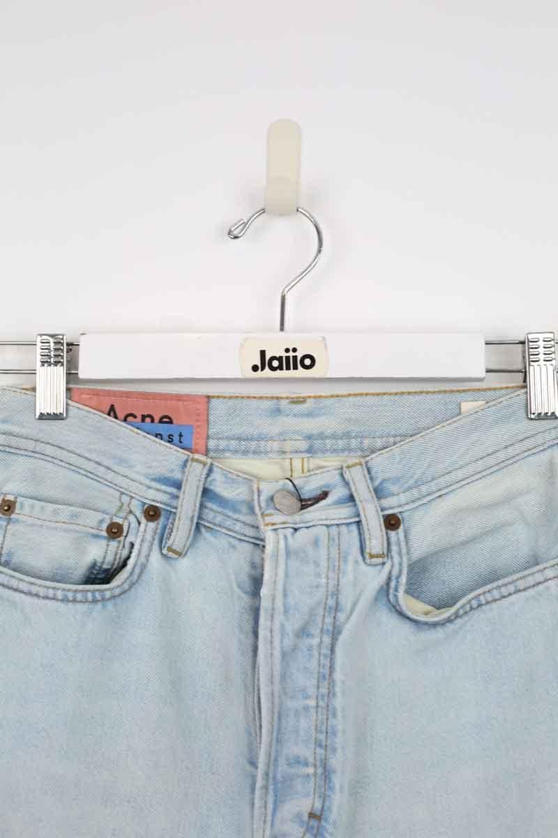 Cotton straight jeans ACNE STUDIOS - Seconde Main Blue