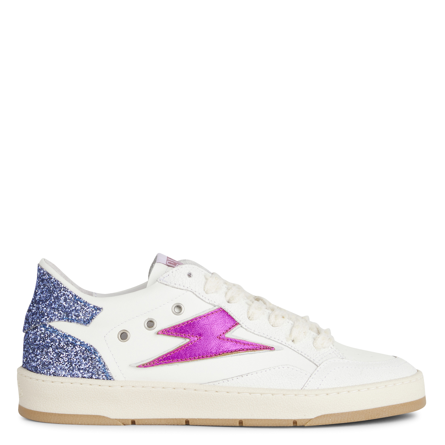 Baskets basses à détails pailletés SEMERDJIAN - SMR Blanc