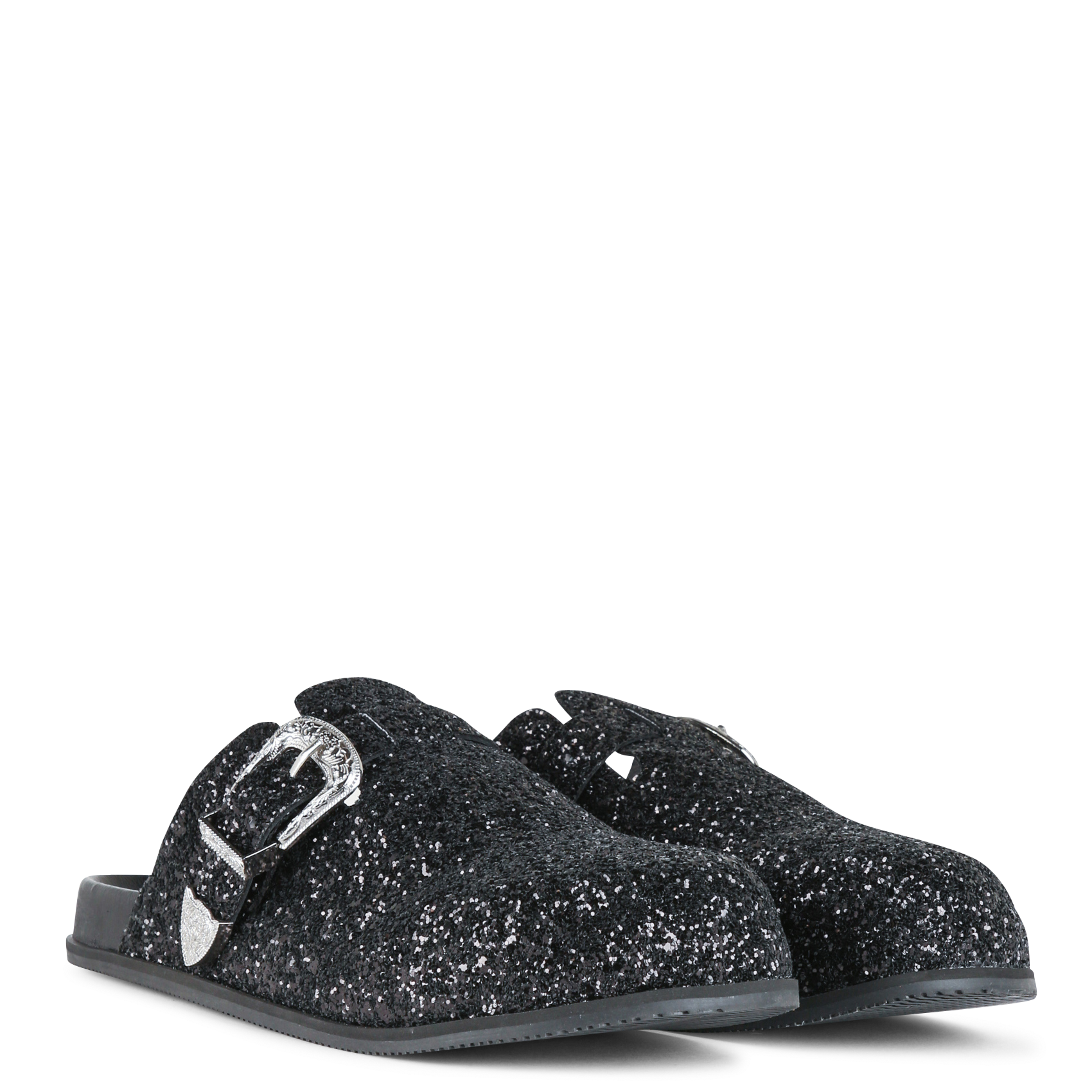 Mules en cuir IKKS Noir