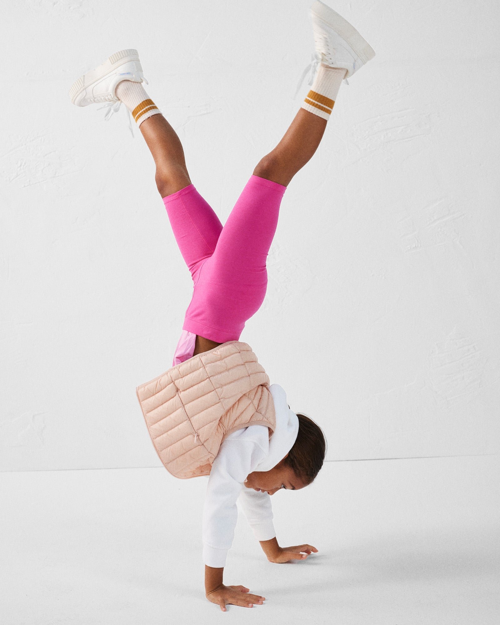 Zoe children's sleeveless puffer jacket JOTT Pink