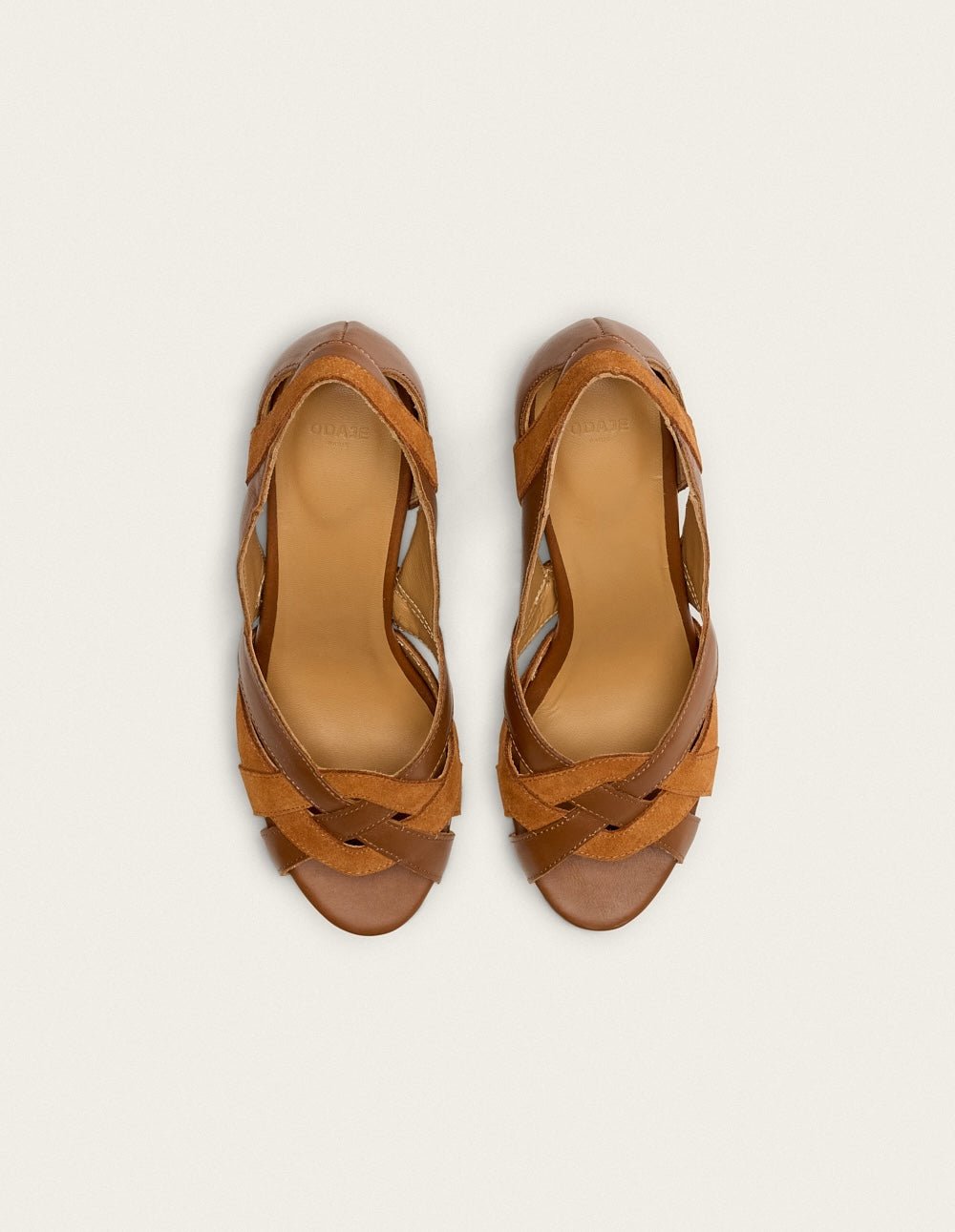 Heeled sandals ODAJE EX. M.MOUSTACHE Brown