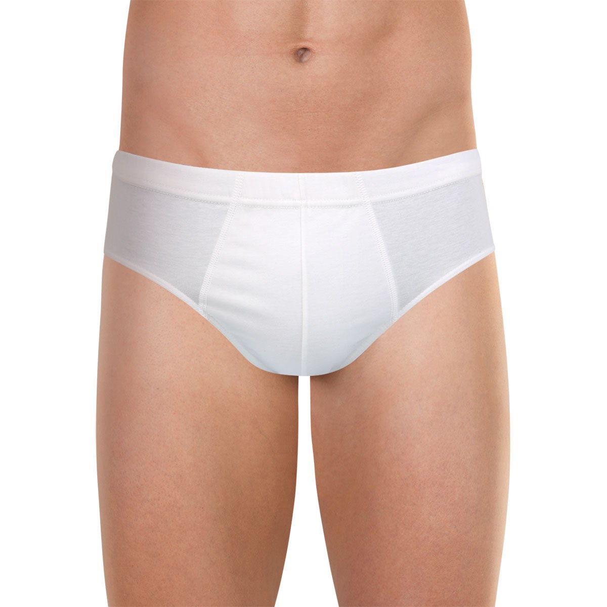 High-waisted closed cotton briefs from Egypt by Eminence EMINENCE White