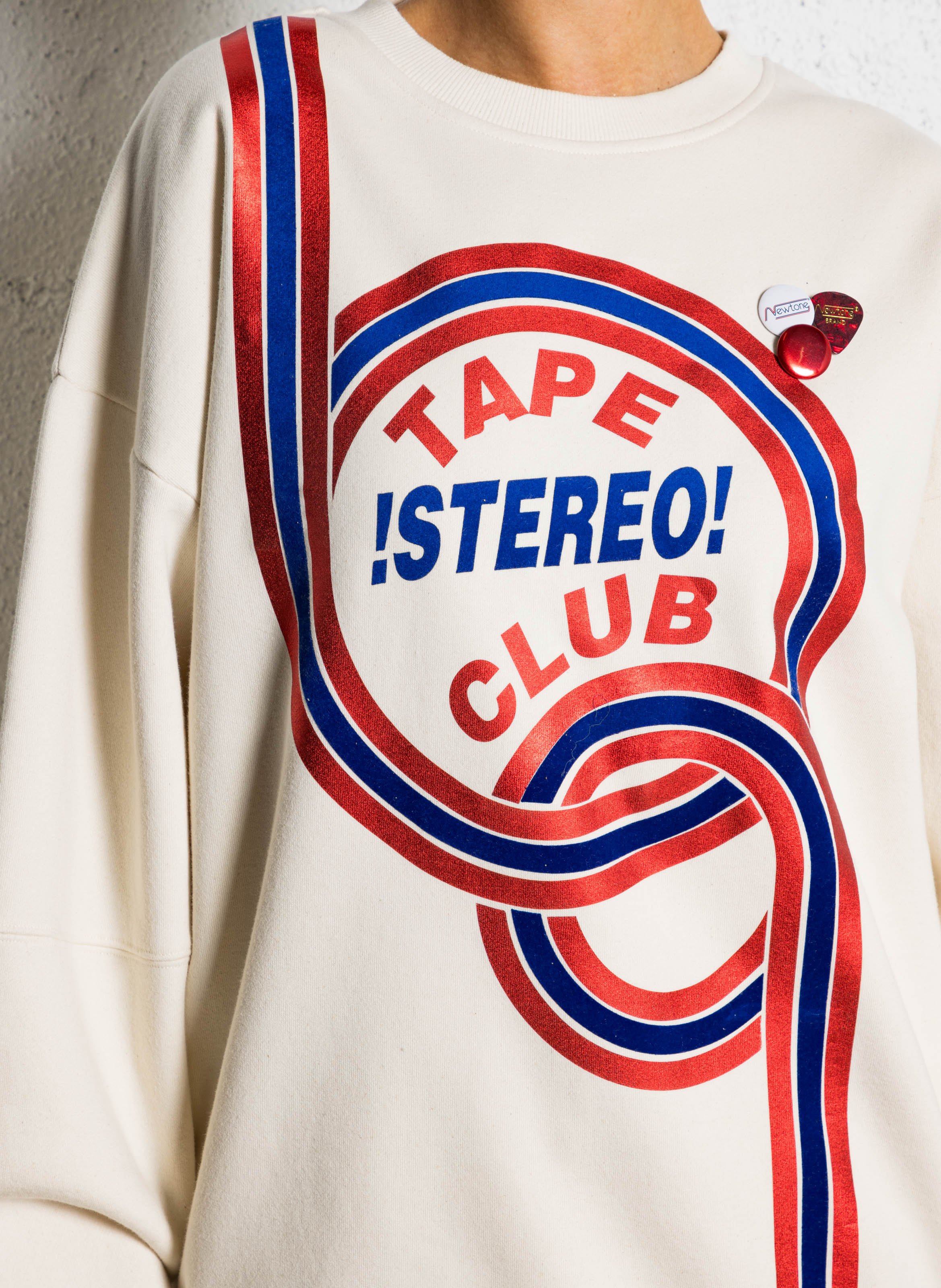 Sweat en coton mélangé NEWTONE Beige