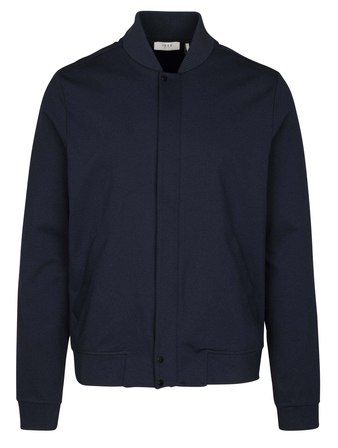 Gerader Reißverschluss-Blouson in Uni-Farbe IKKS Blau