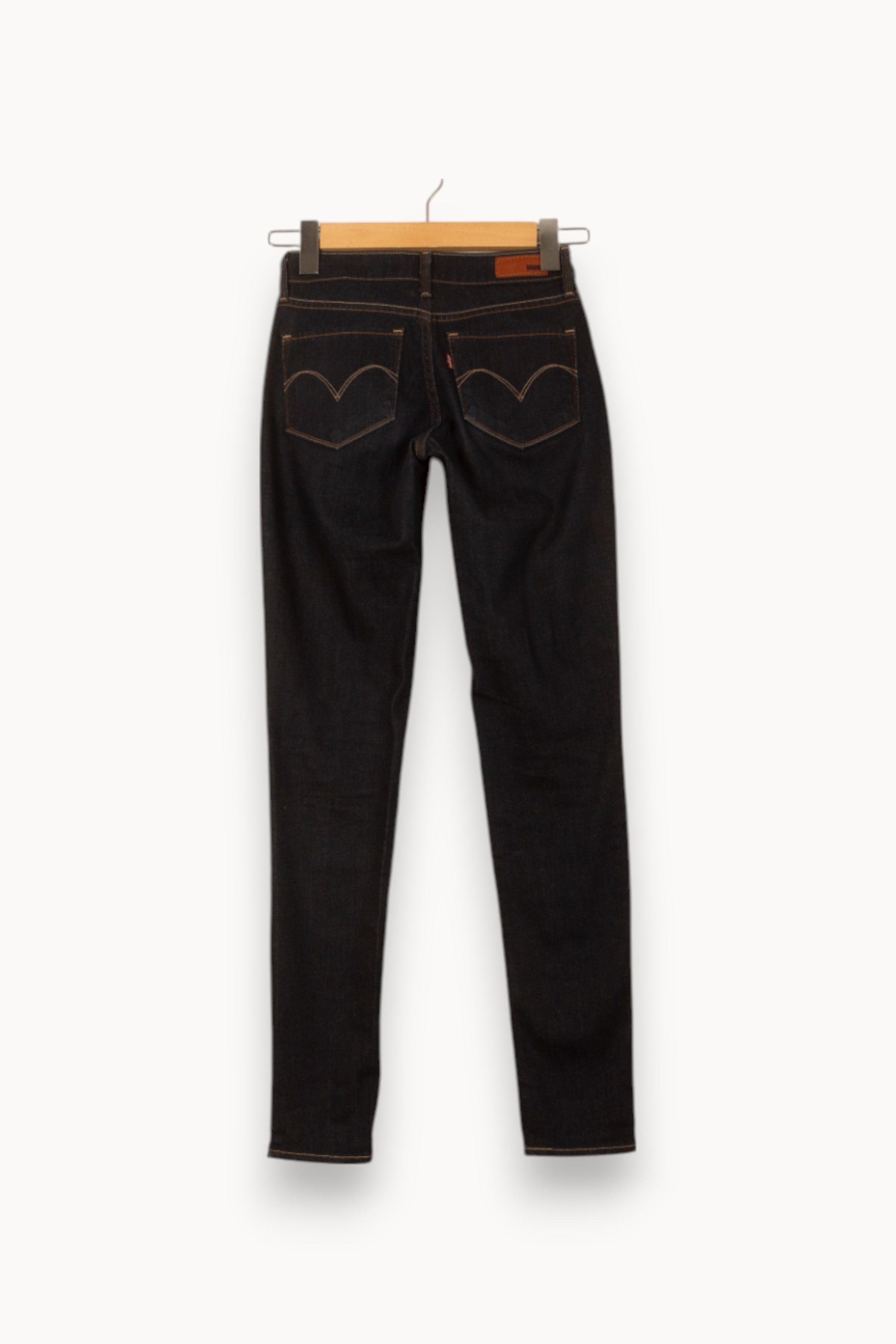 Cropped slim jeans with studs LEVI'S - Seconde main Blue