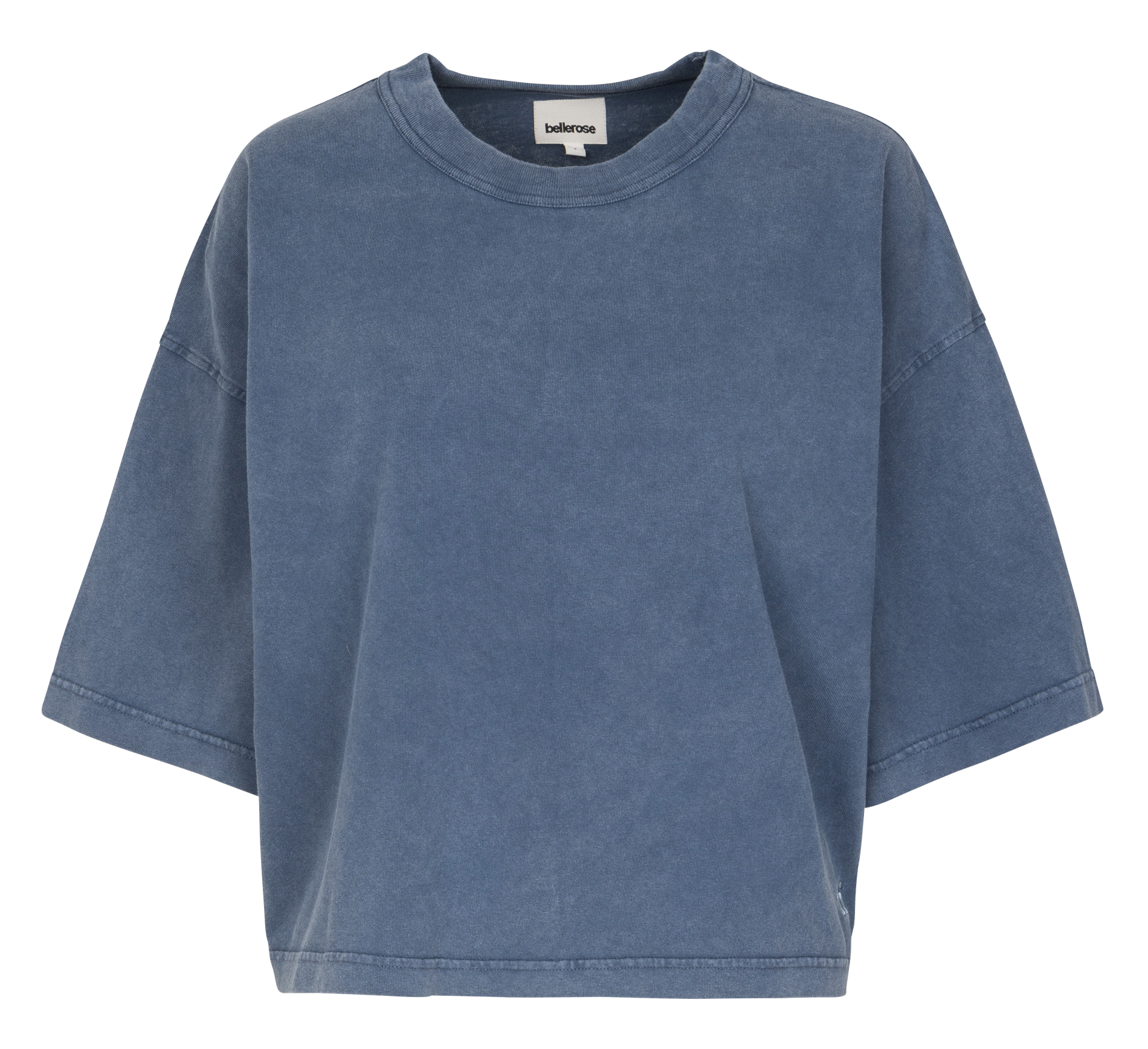T-shirt met ronde hals van katoen BELLEROSE Blauw