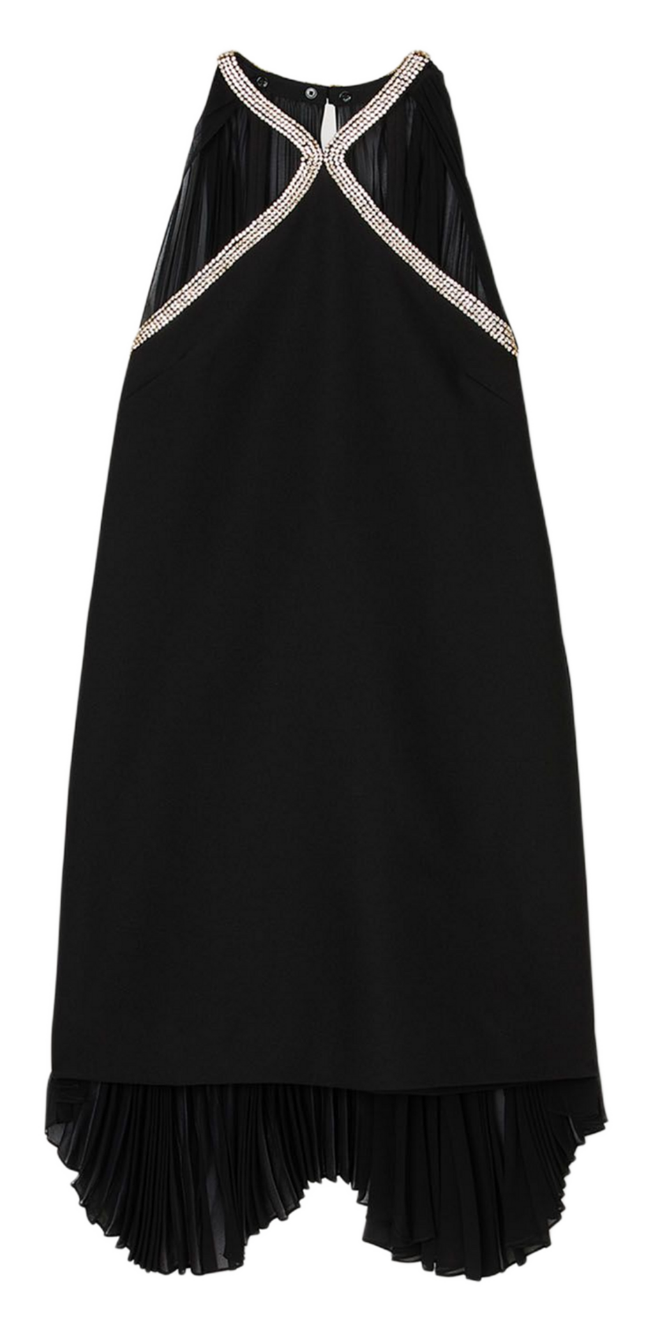 Korte jurk met stras SANDRO Zwart