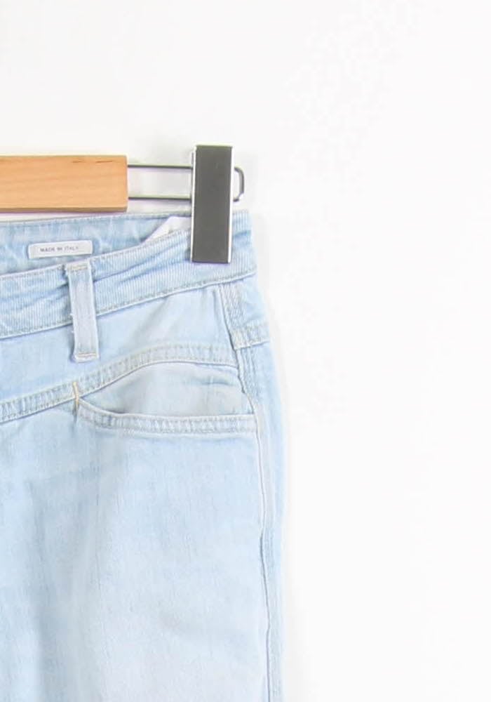 Cropped slim jeans with studs CLOSED - Seconde Main Blue