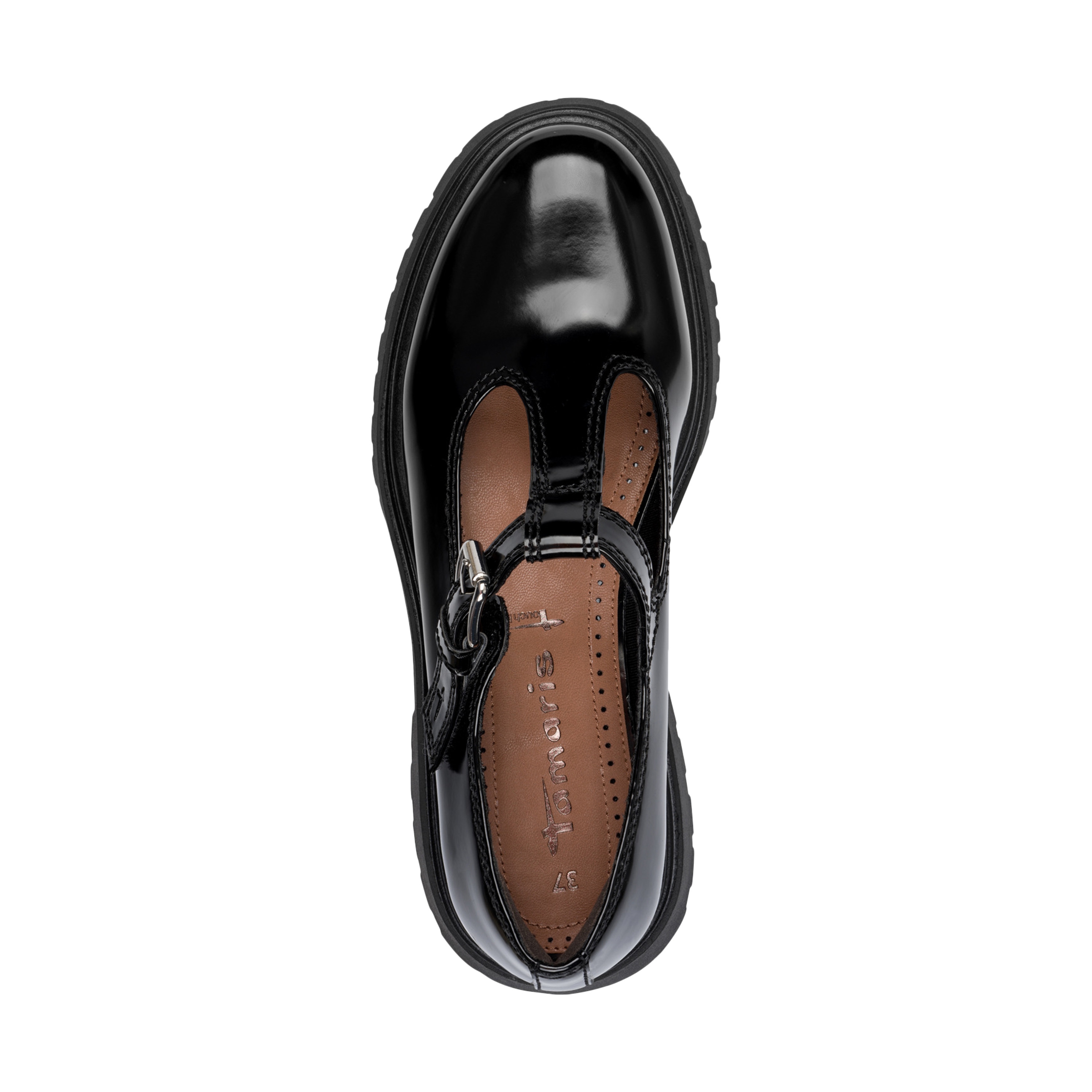 Moccasins with straps TAMARIS Black
