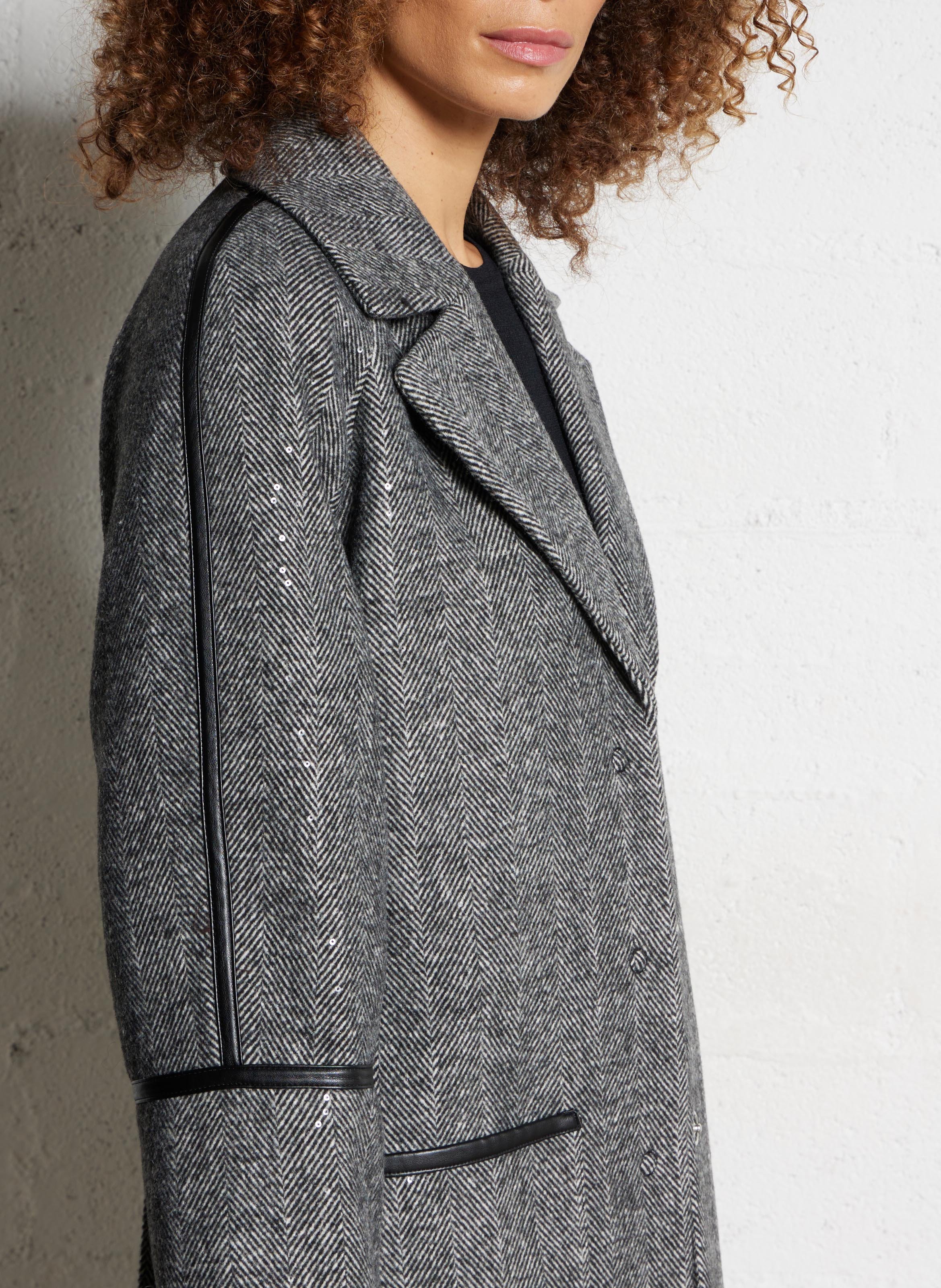 Manteau col  tailleur LIU JO Gris