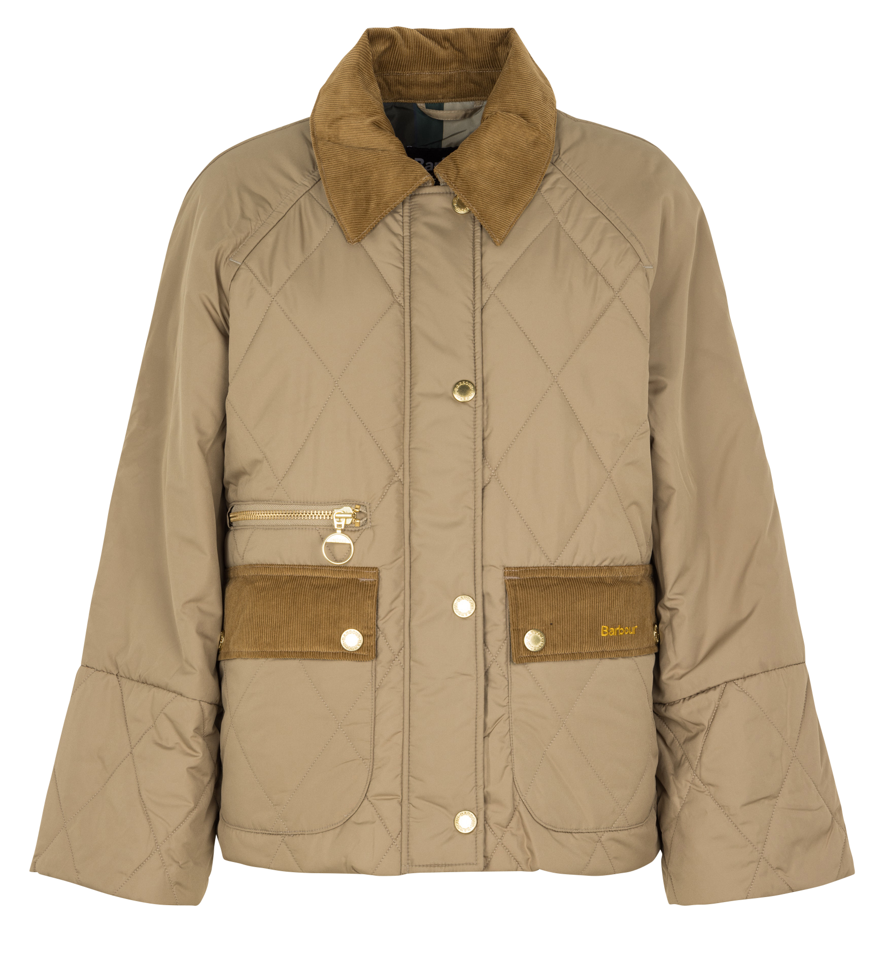 Veste col classique en velours côtelé BARBOUR Beige